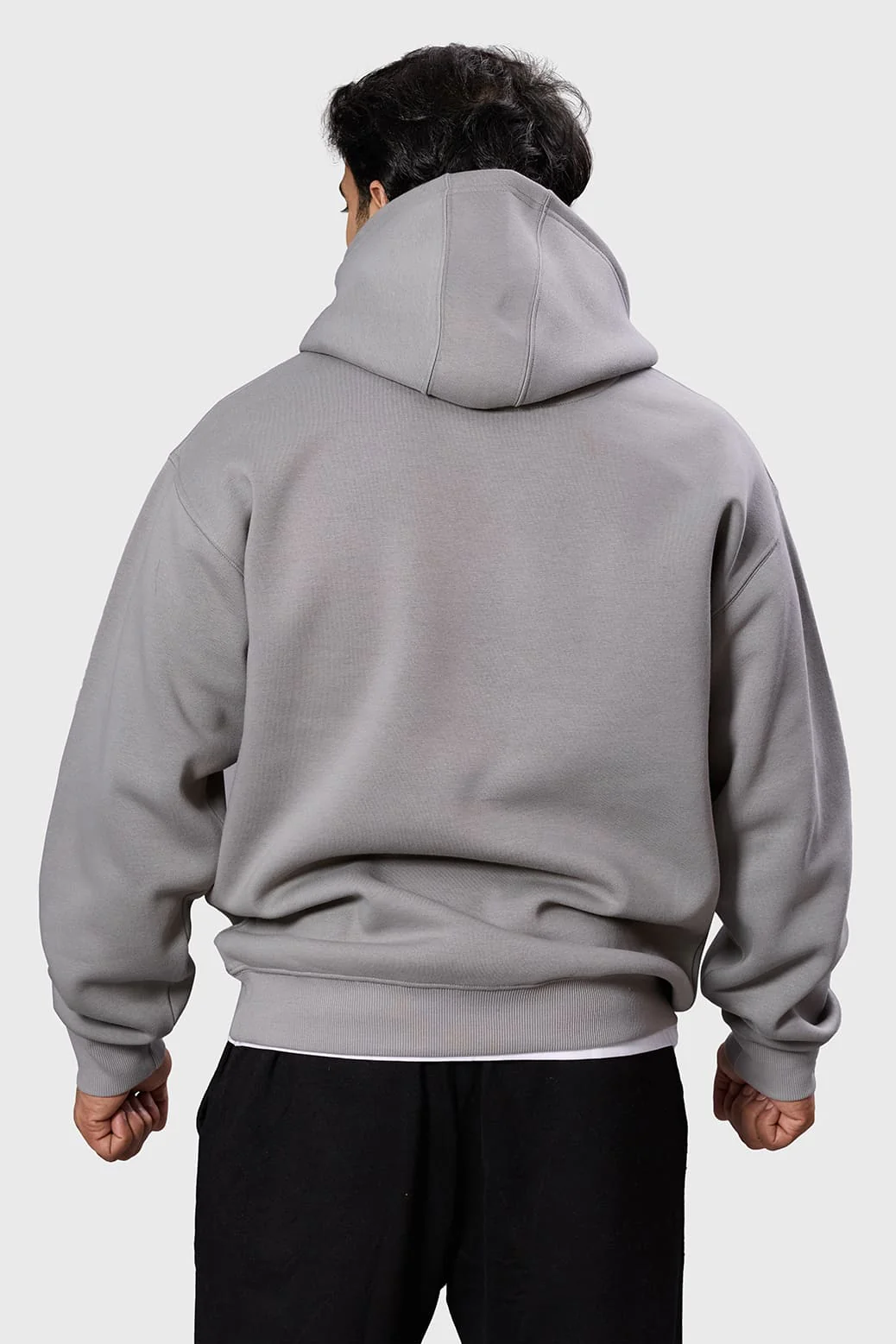 Brookline Oversized Hoodie Grey - Image 6