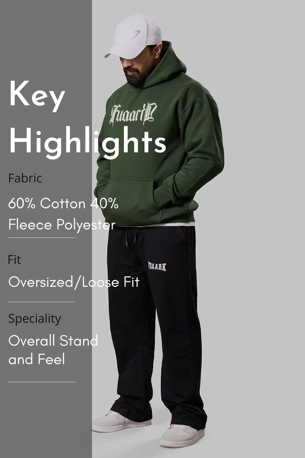 Brookline Oversized Hoodie Olive - Image 7