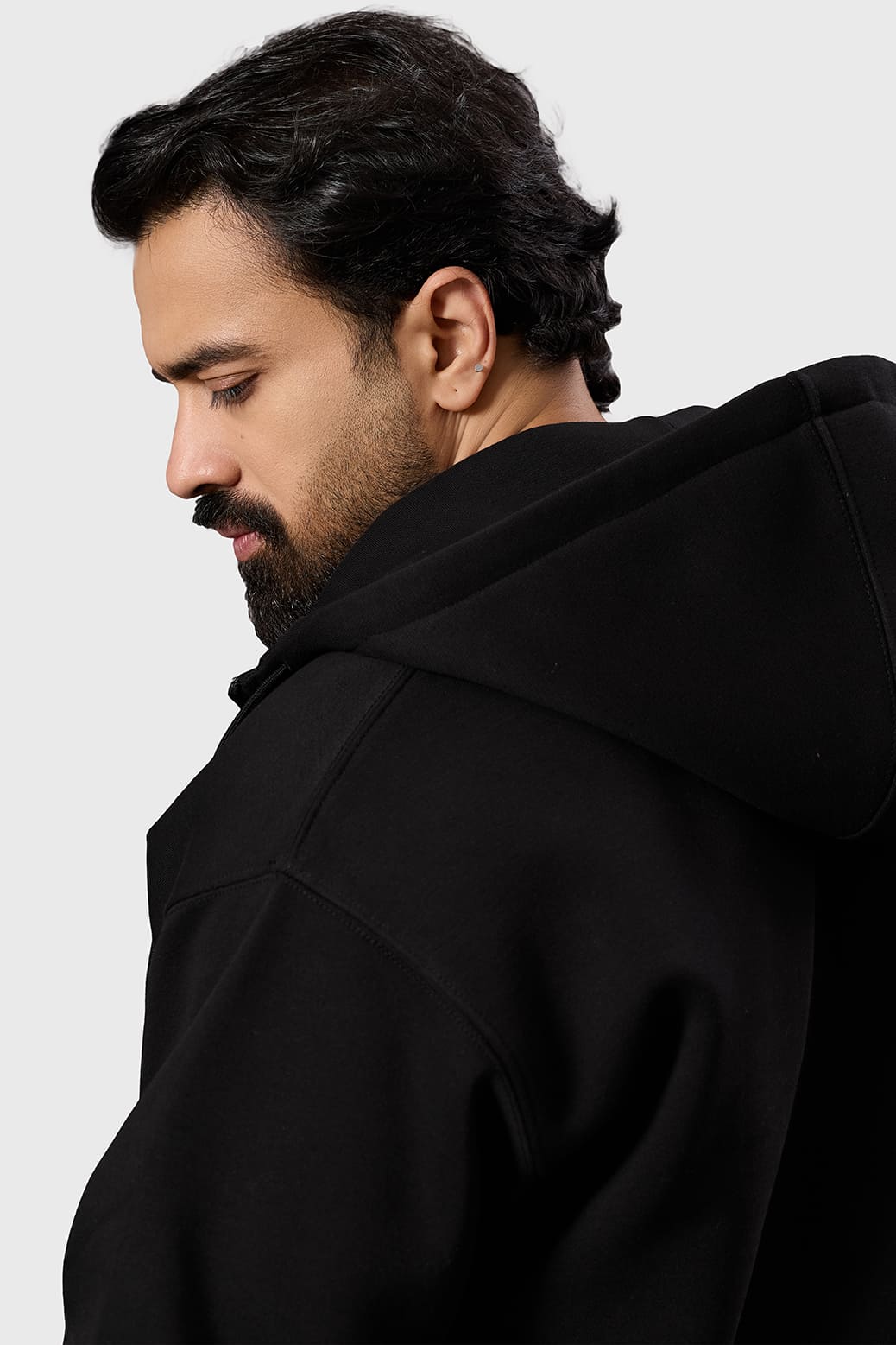 Brookline Oversized Jacket Black - Image 6