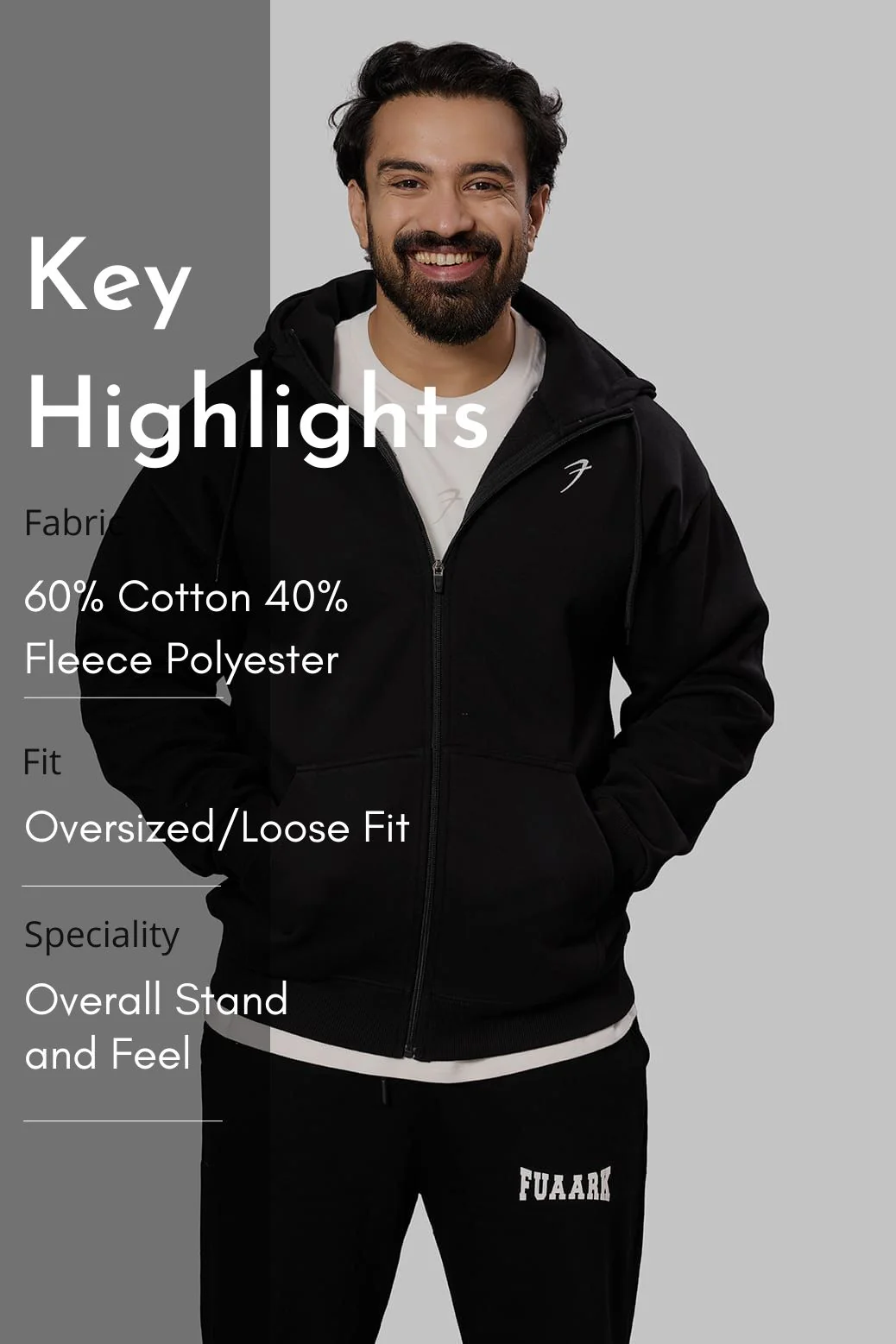 Brookline Oversized Jacket Black - Image 9