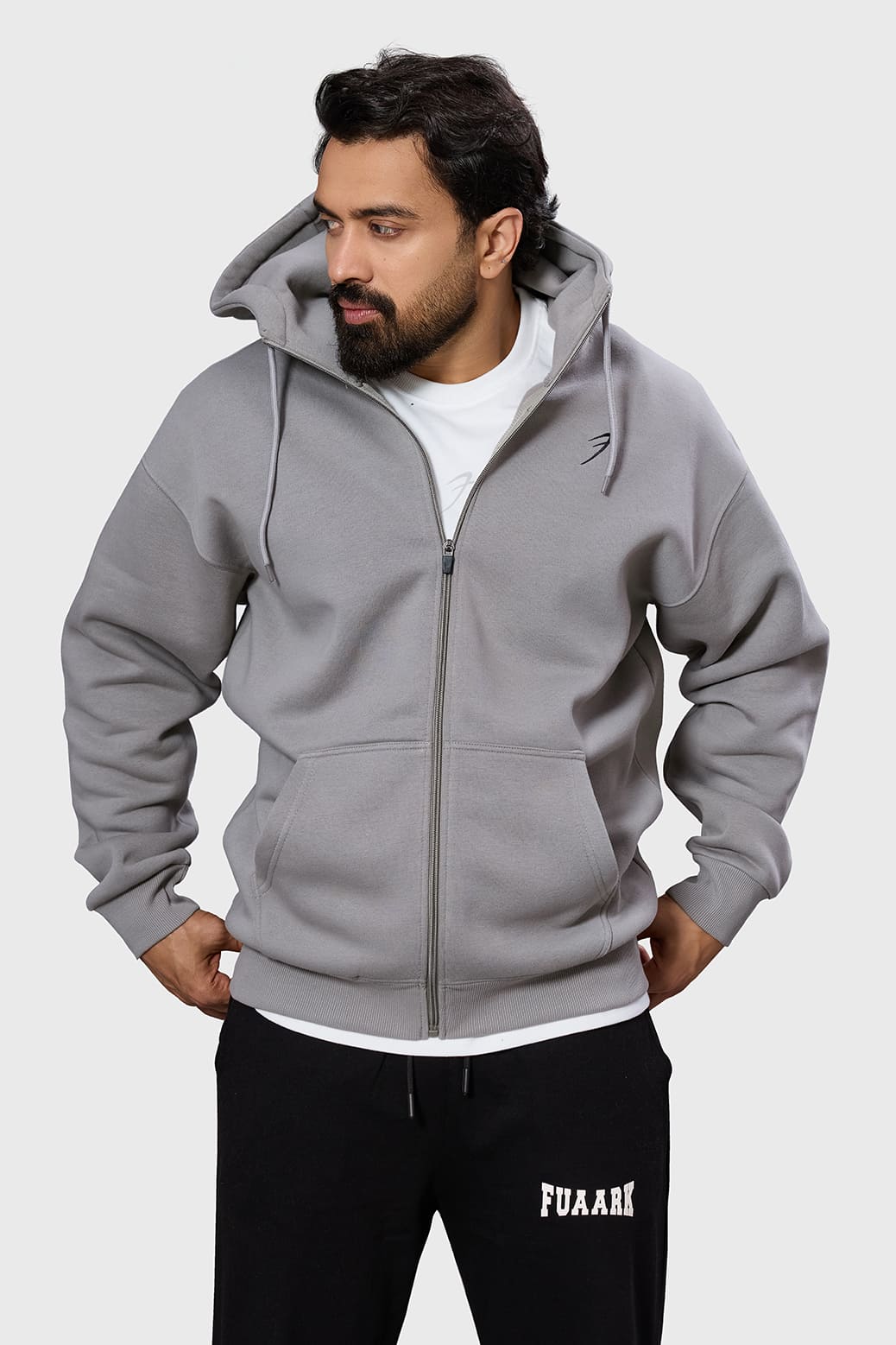 Brookline Oversized Jacket Grey - Image 2