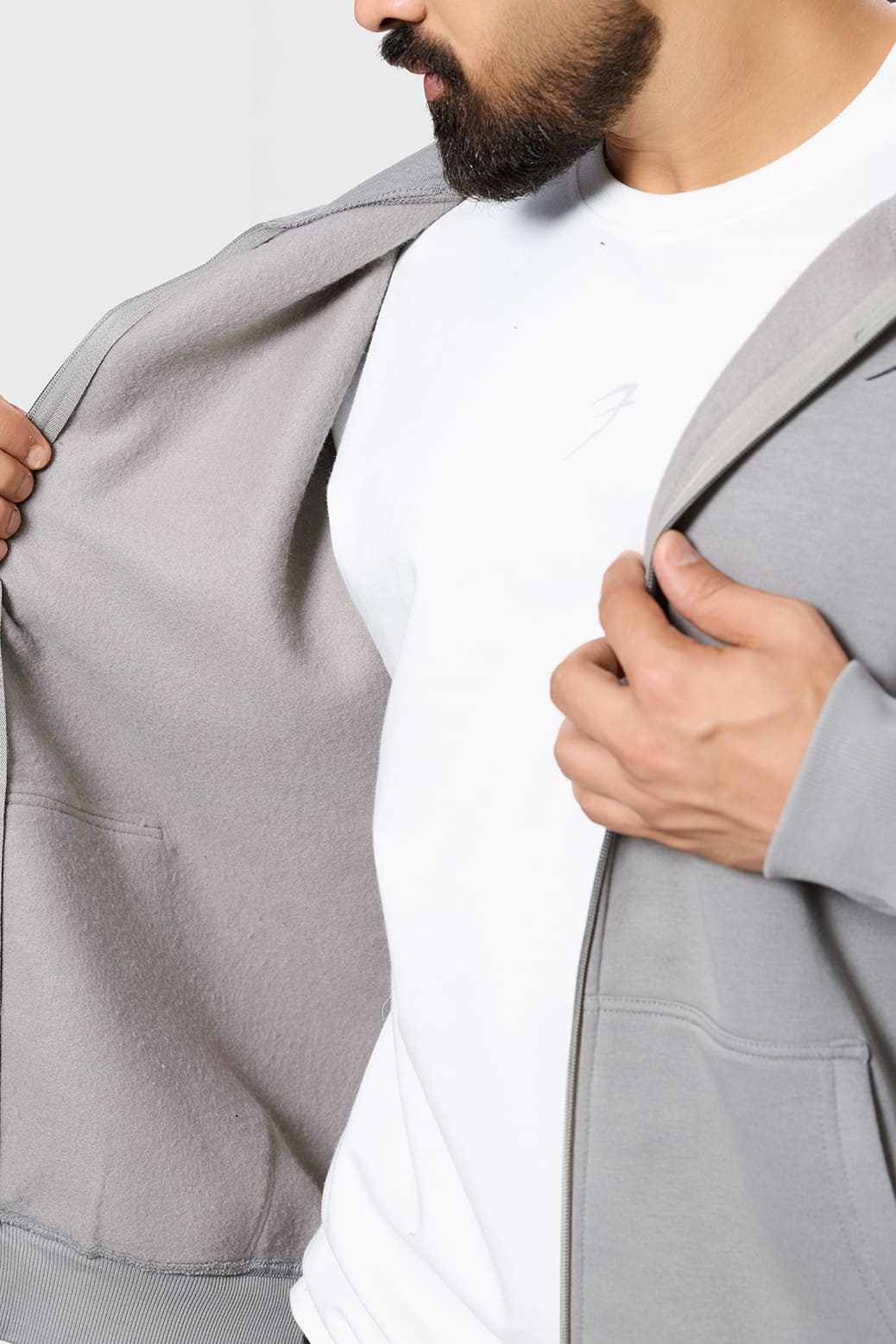 Brookline Oversized Jacket Grey - Image 6