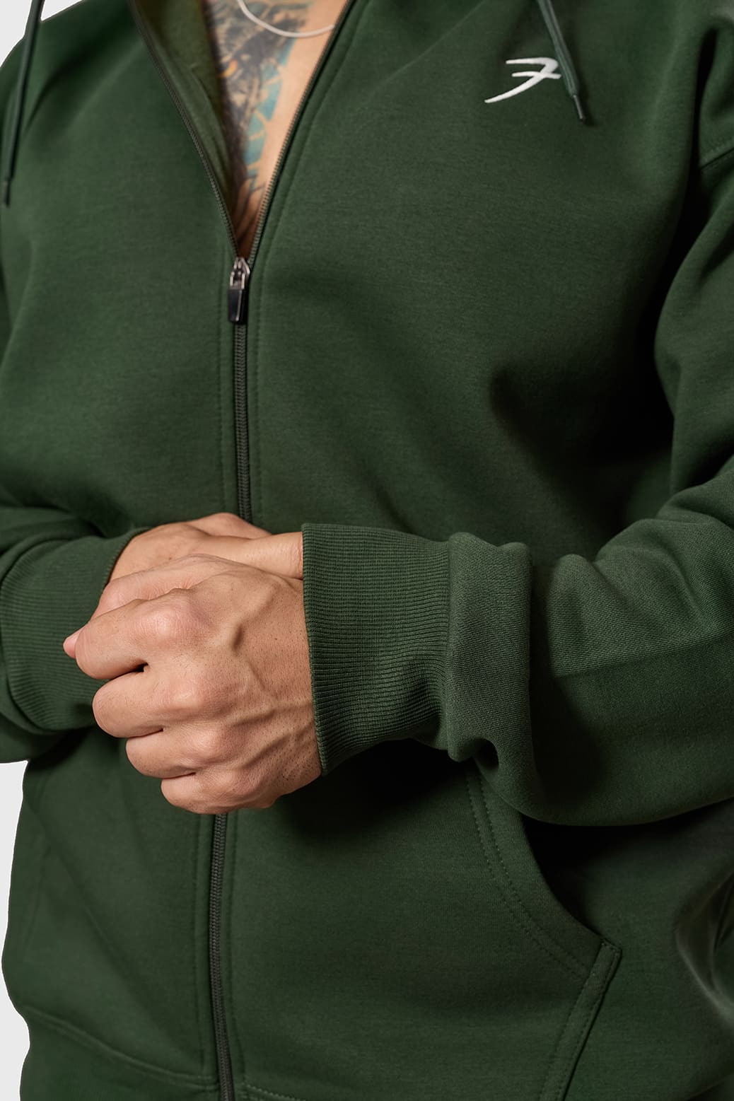 Brookline Oversized Jacket Olive - Image 4