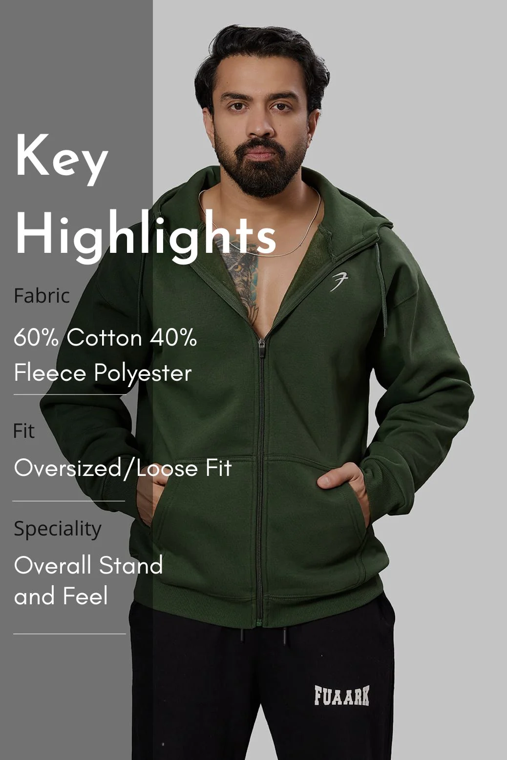 Brookline Oversized Jacket Olive - Image 8