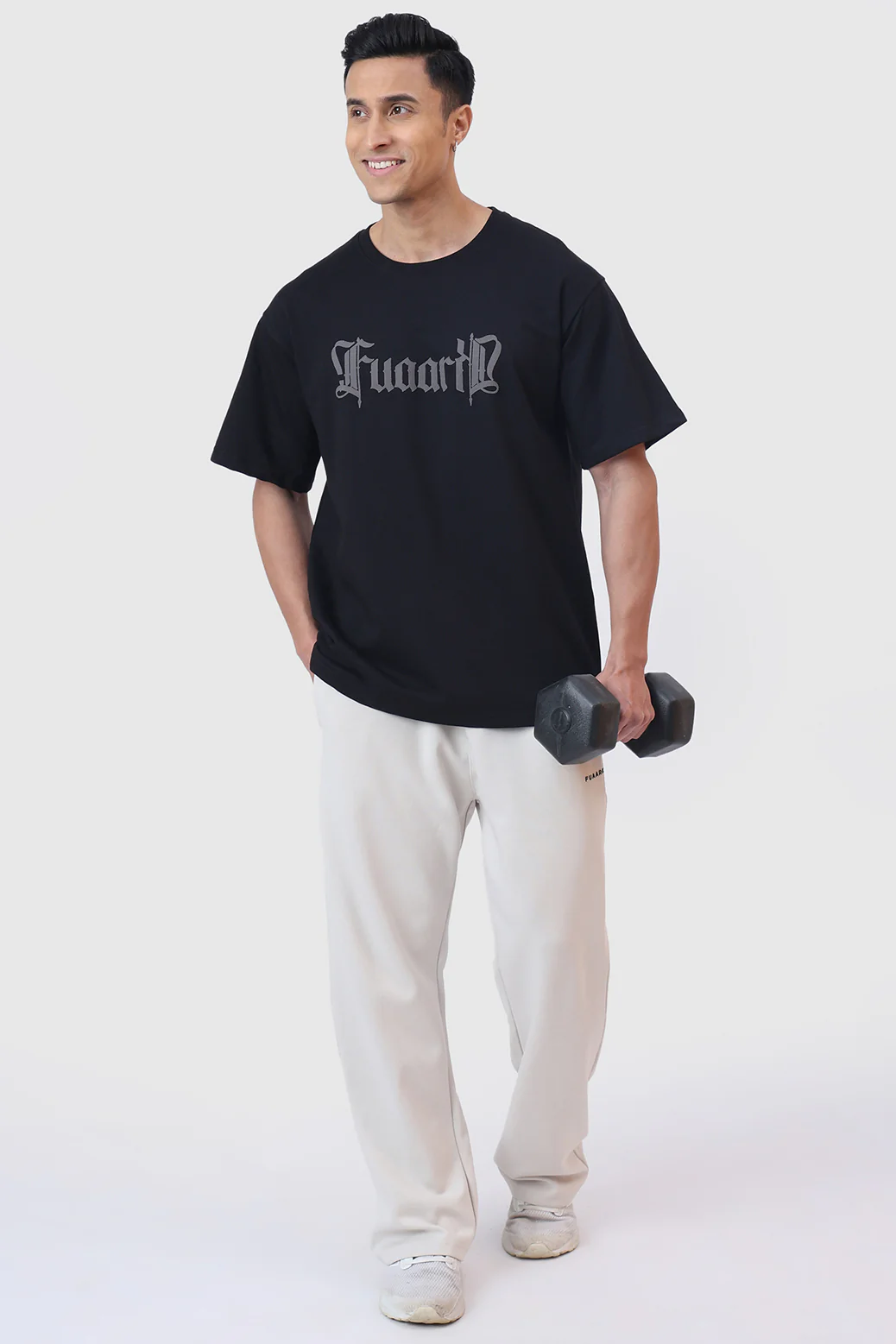 Brookline Oversized T-shirt Black - Image 2