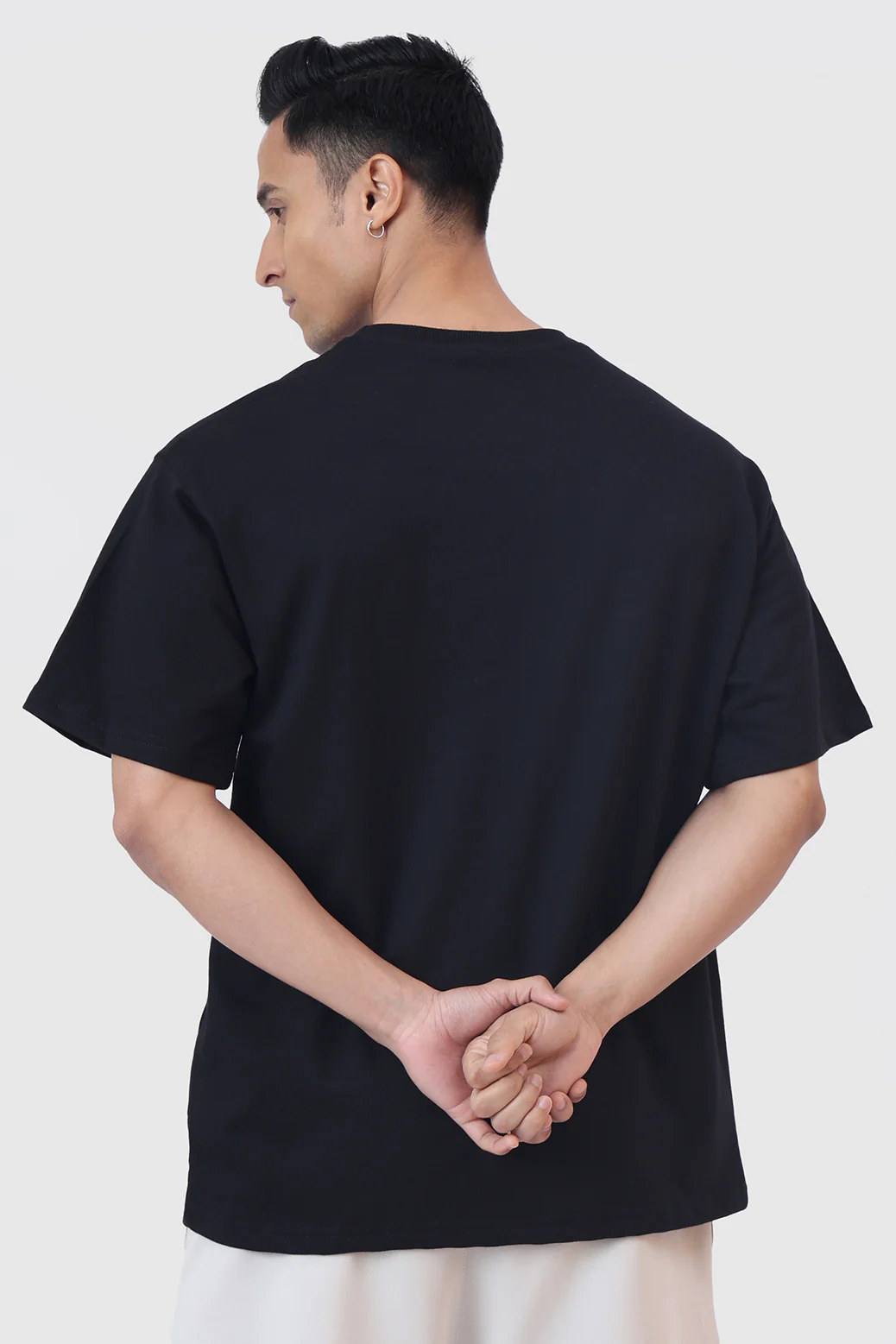 Brookline Oversized T-shirt Black - Image 5