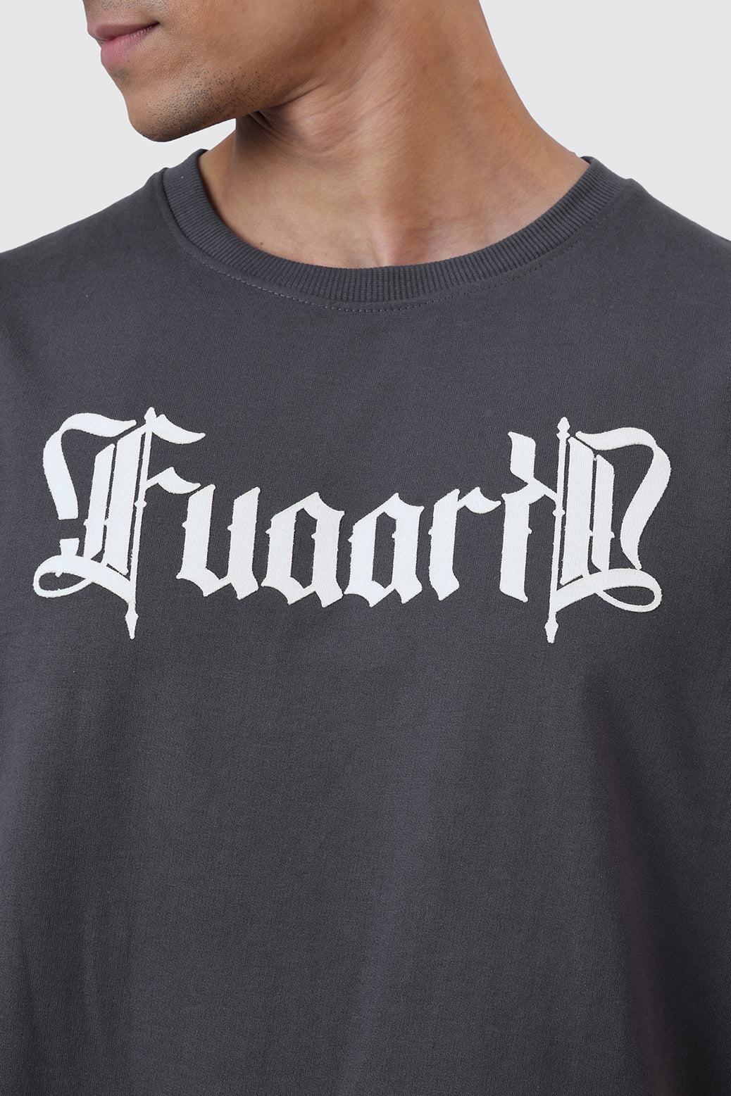 Brookline Oversized T-shirt Dark Grey - Image 3