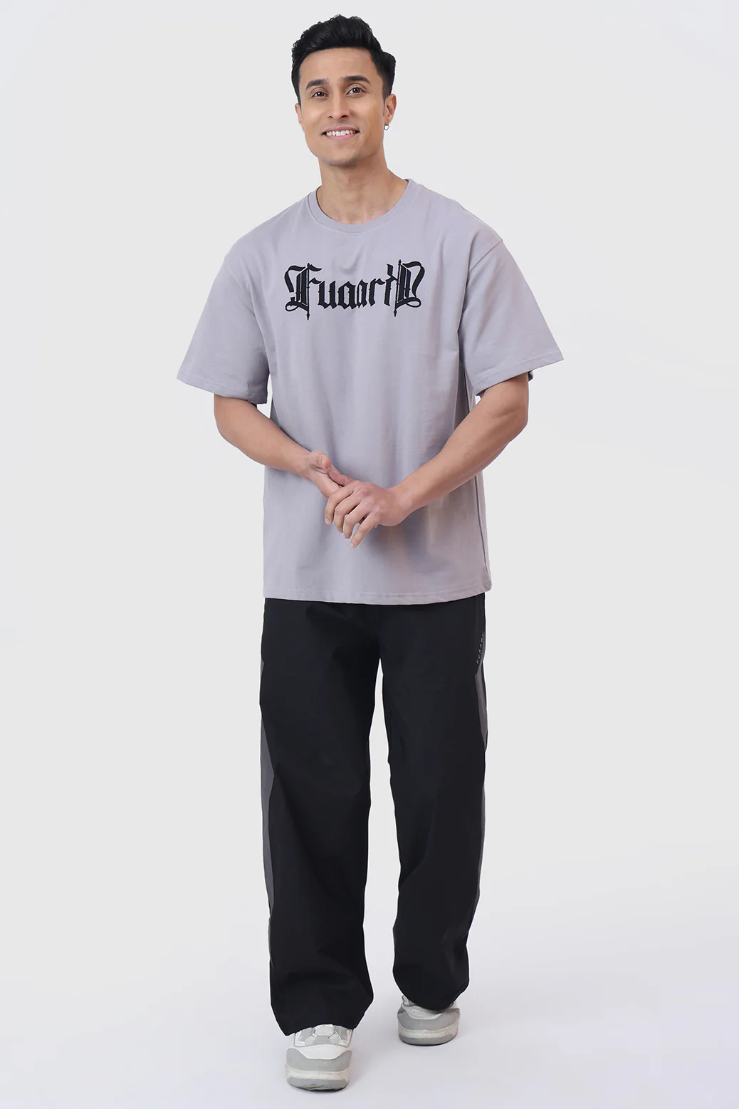 Brookline Oversized T-shirt Light Grey - Image 2