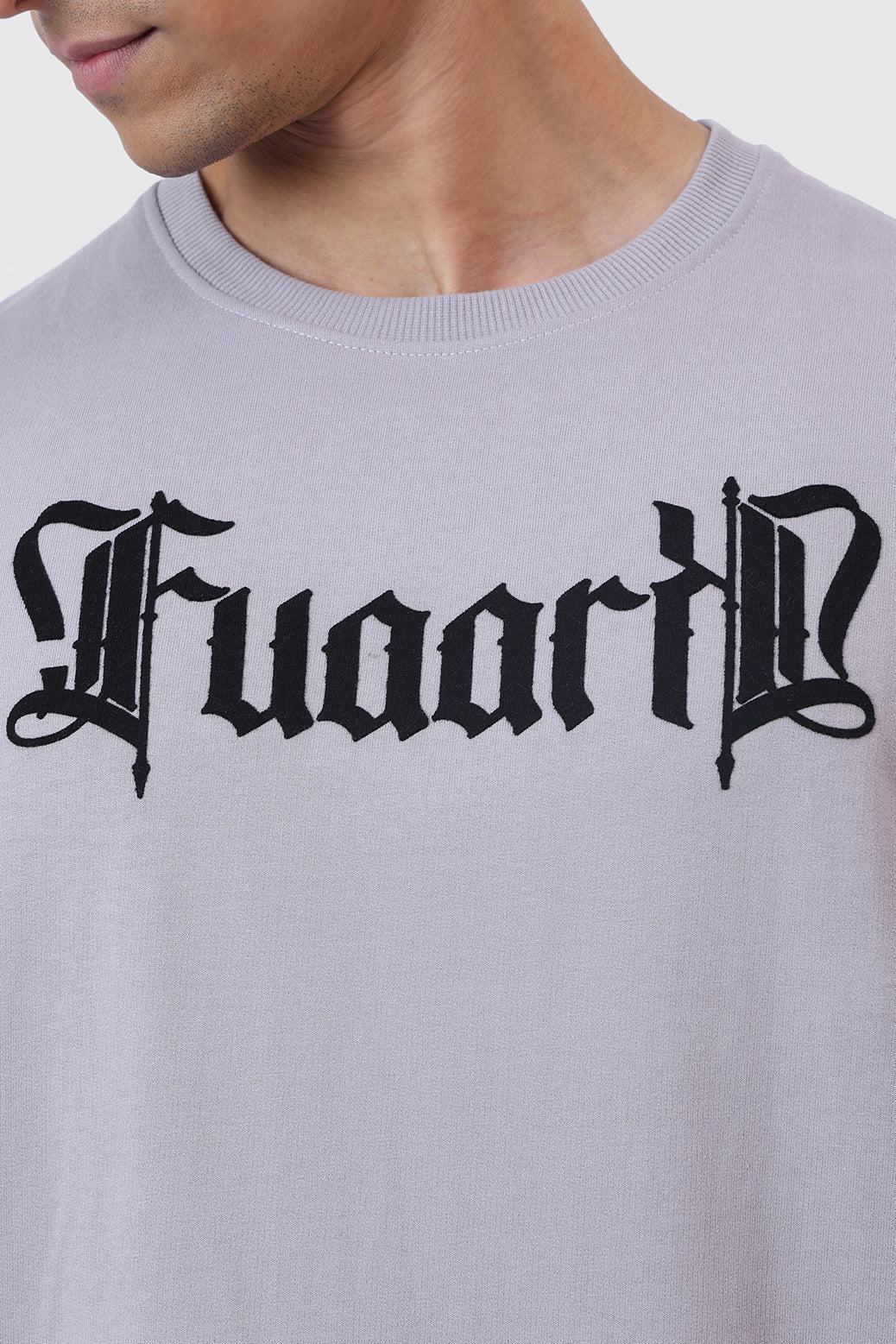 Brookline Oversized T-shirt Light Grey - Image 3