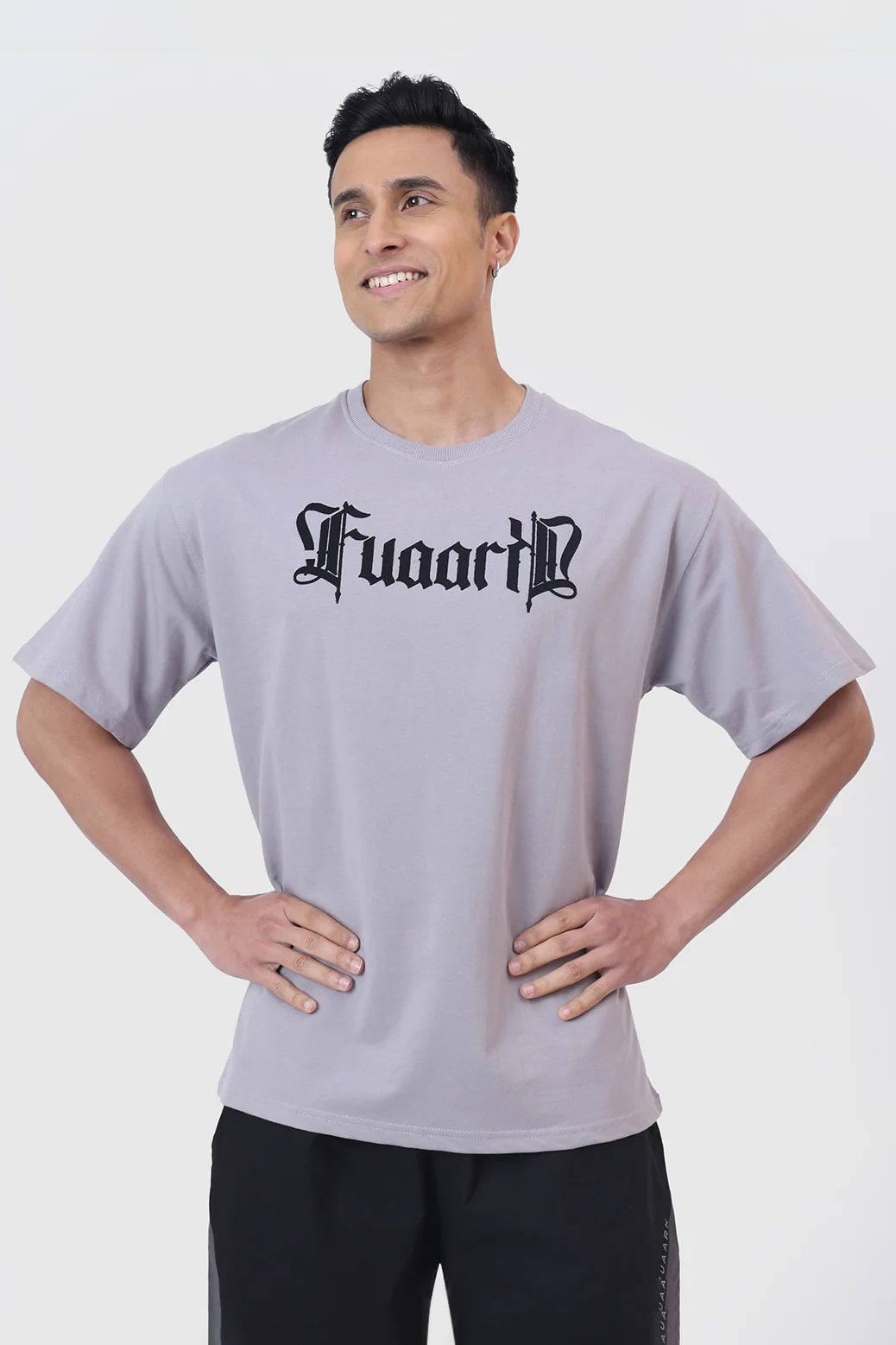Brookline Oversized T-shirt Light Grey - Image 4