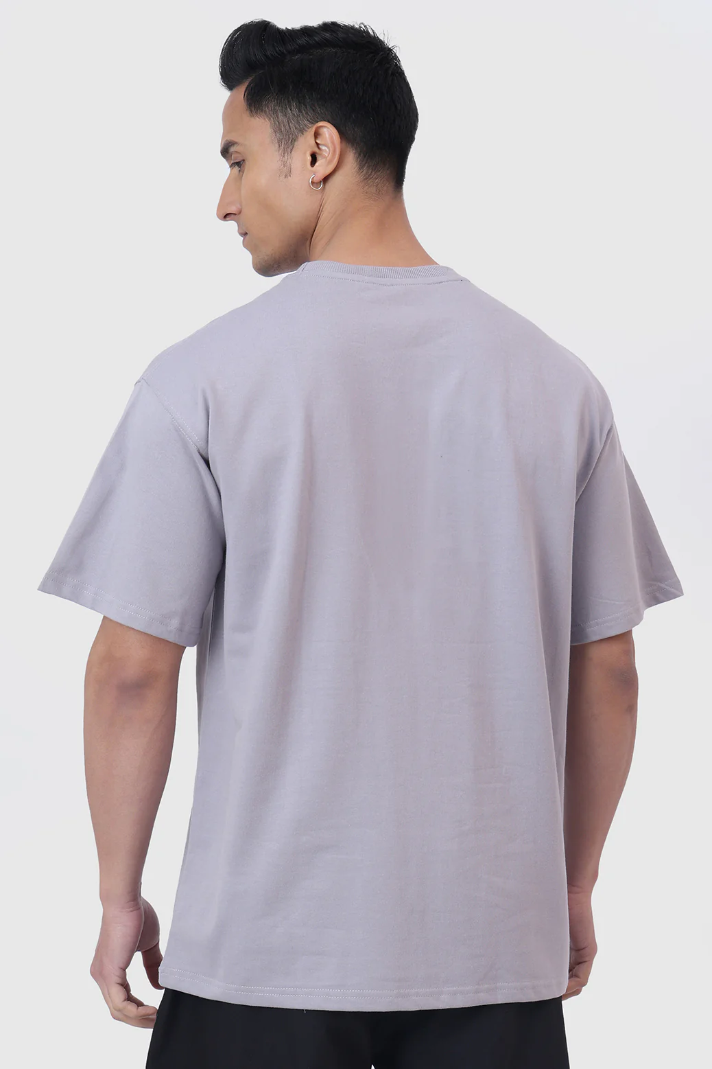 Brookline Oversized T-shirt Light Grey - Image 5