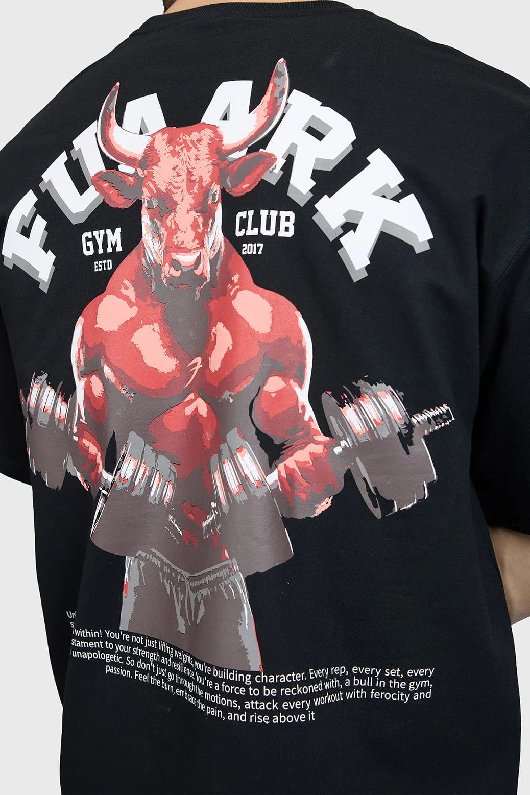 Bull Oversized T-shirt Black - Image 3