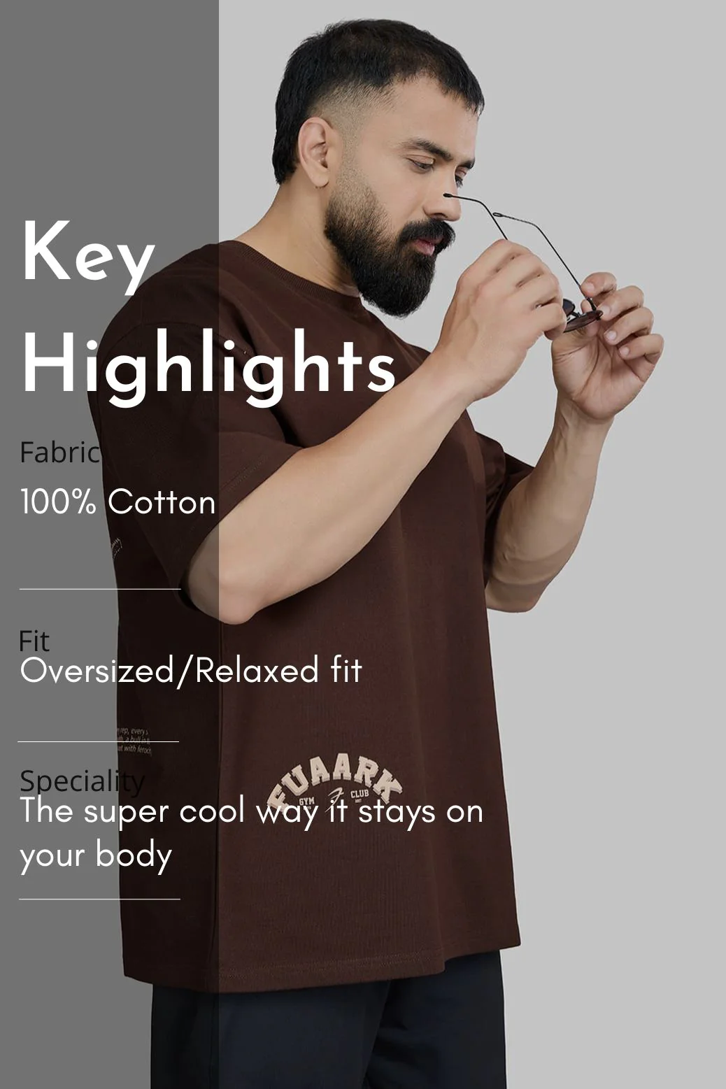 Bull Oversized T-shirt Coffee - Image 6