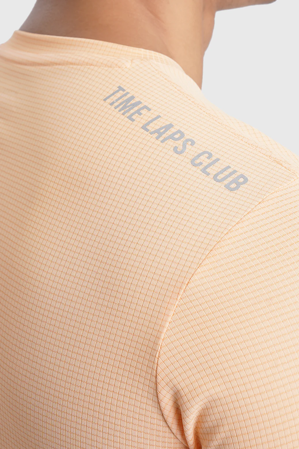 Checks Running T-shirt Peach - Image 4