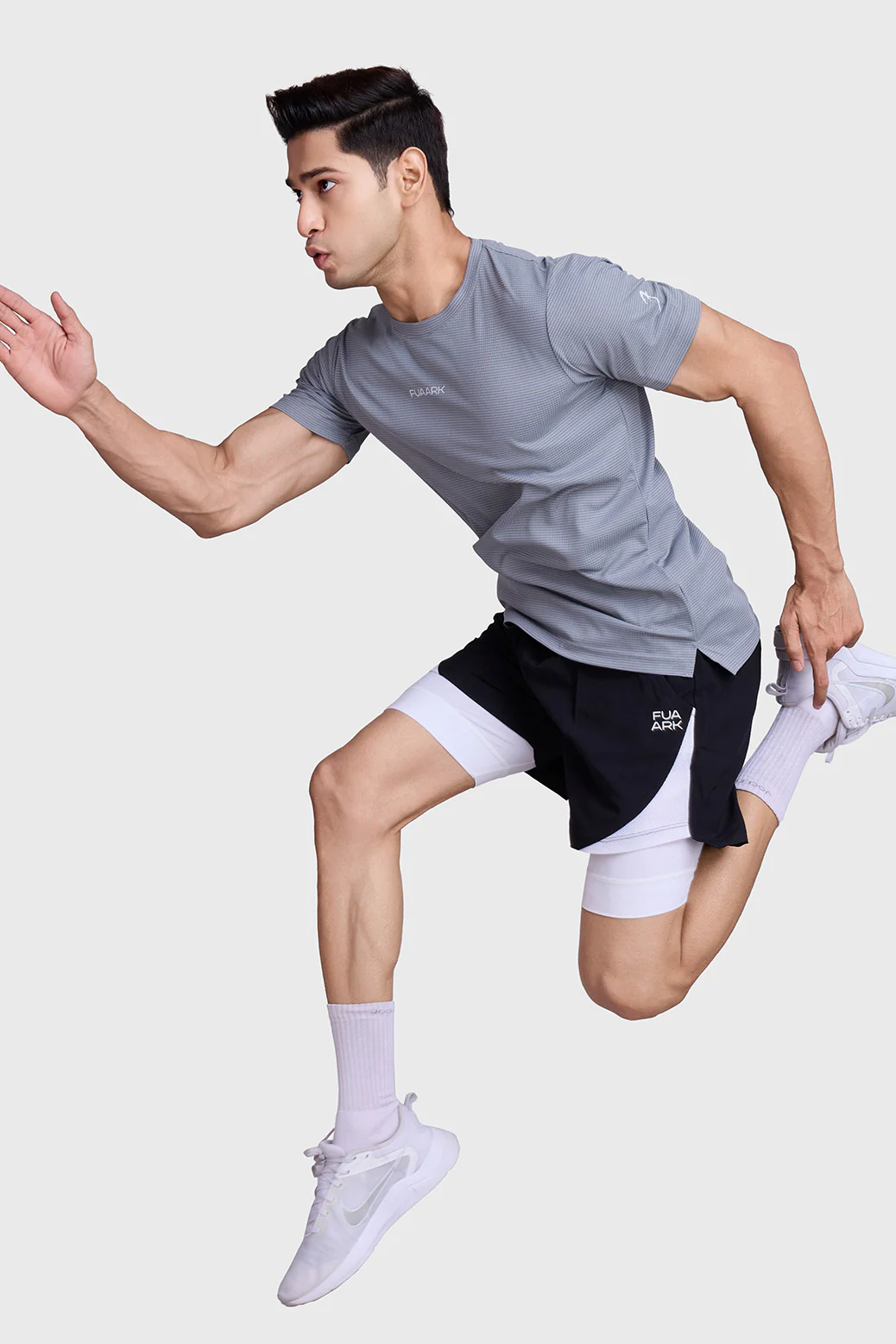 Checks Running T-shirt Ultimate Grey - Image 2