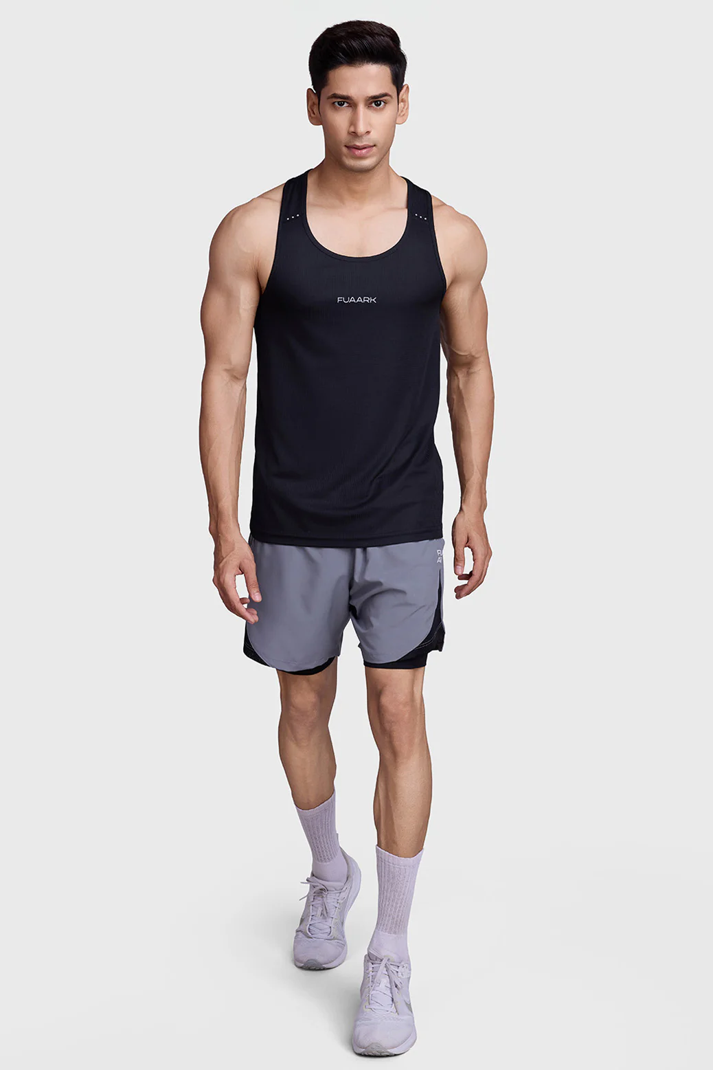Checks Running Tank Black - Image 2