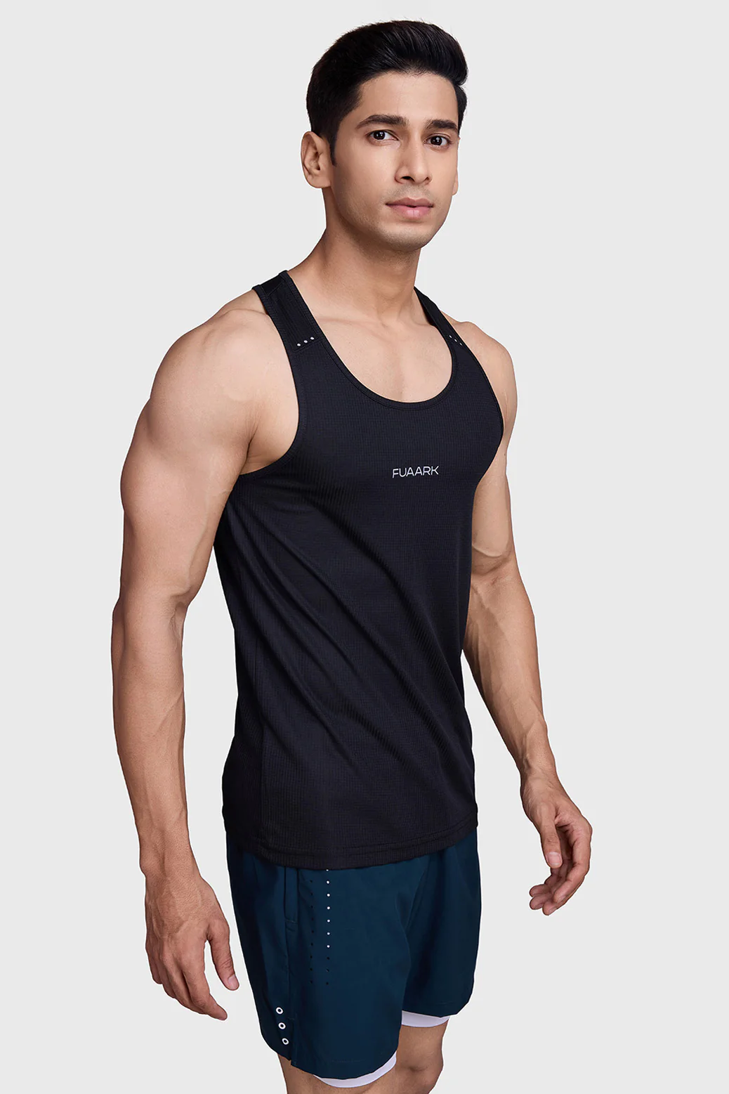 Checks Running Tank Black - Image 4