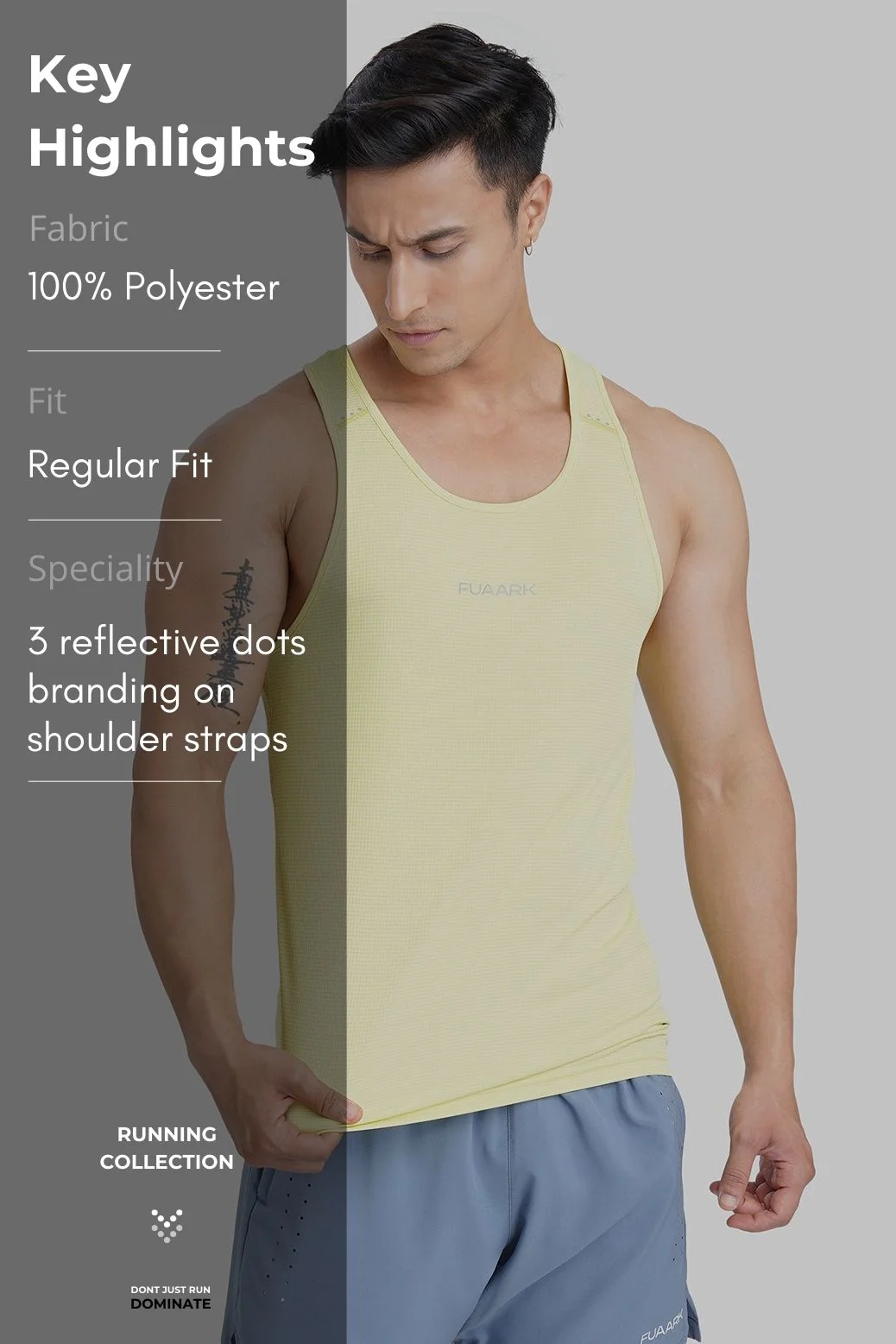 Checks Running Tank Lime - Image 6
