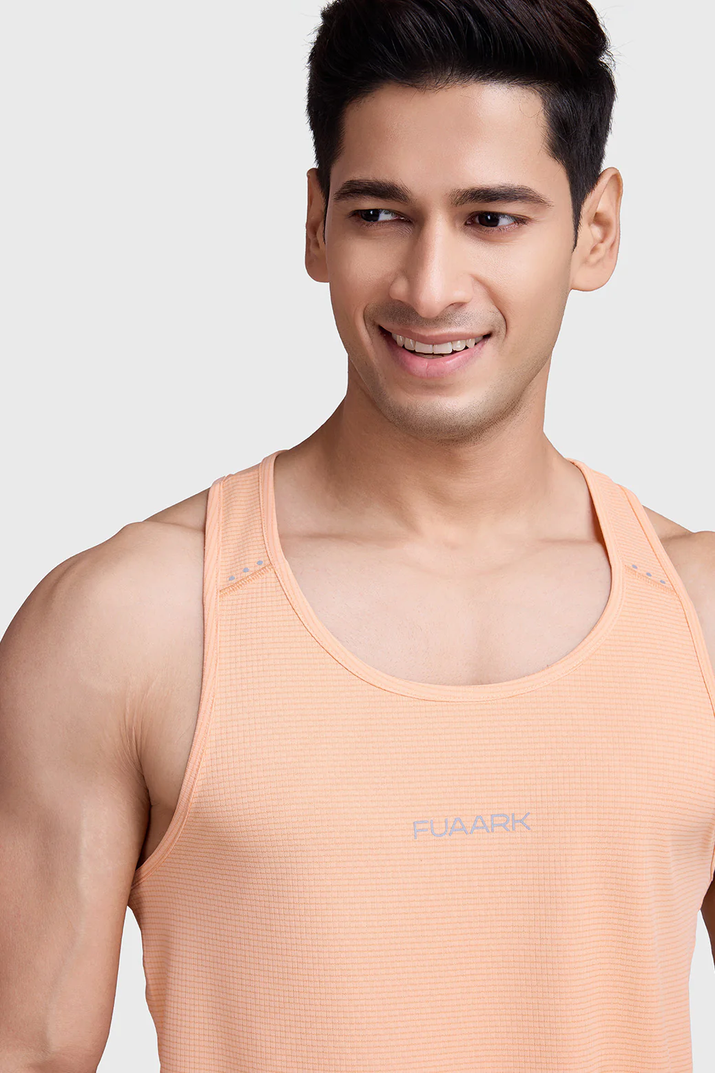 Checks Running Tank Peach - Image 4