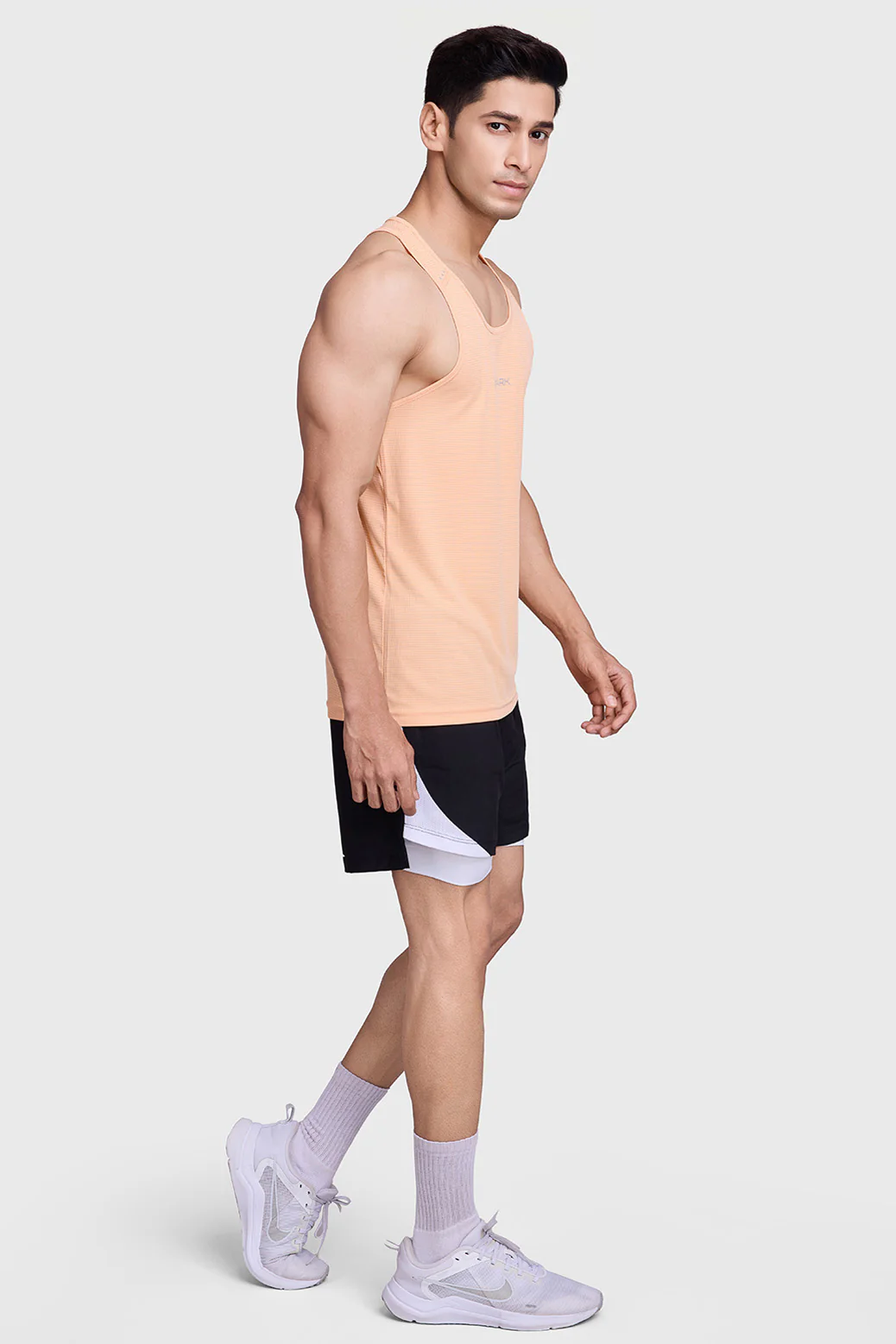 Checks Running Tank Peach - Image 6