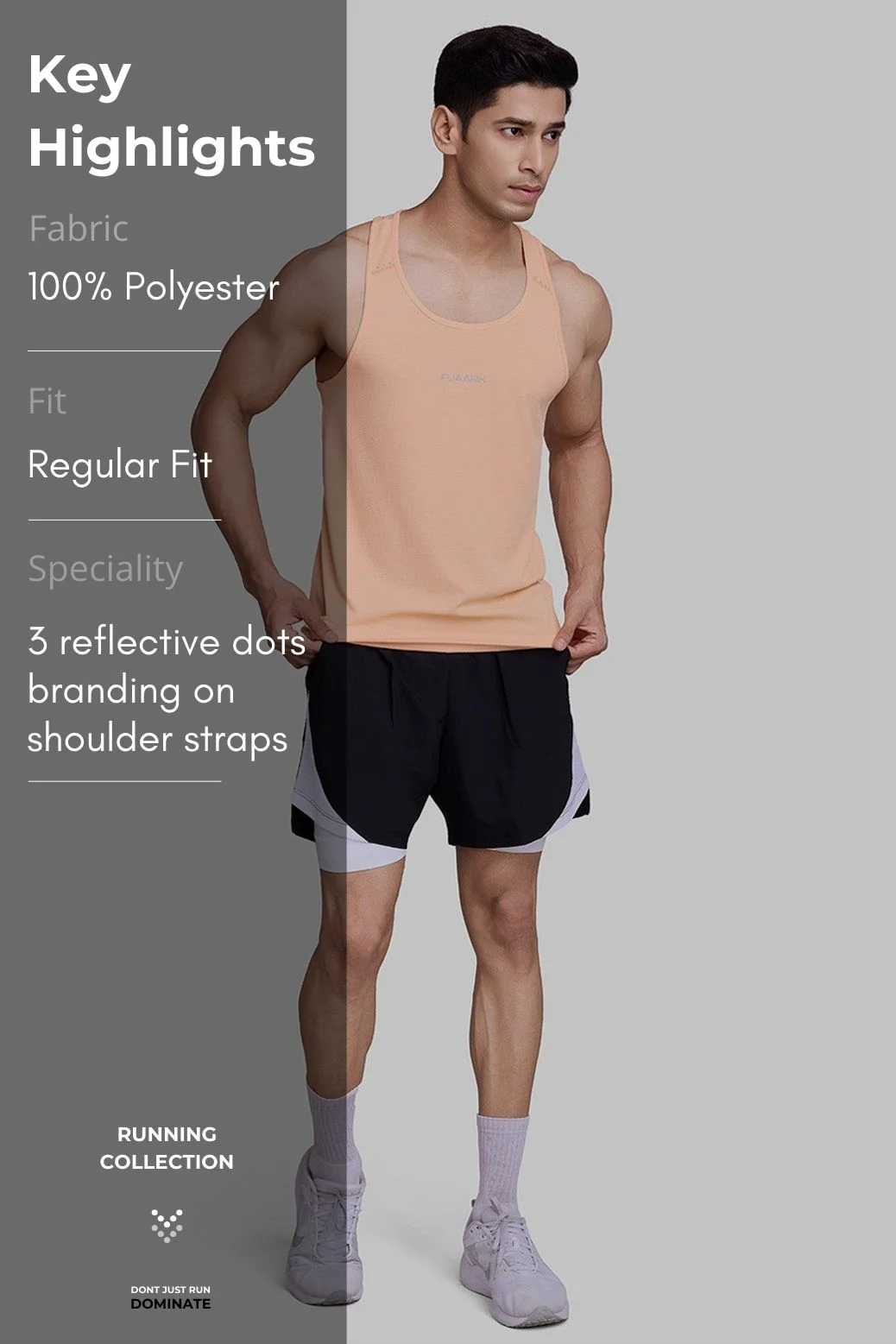 Checks Running Tank Peach - Image 9
