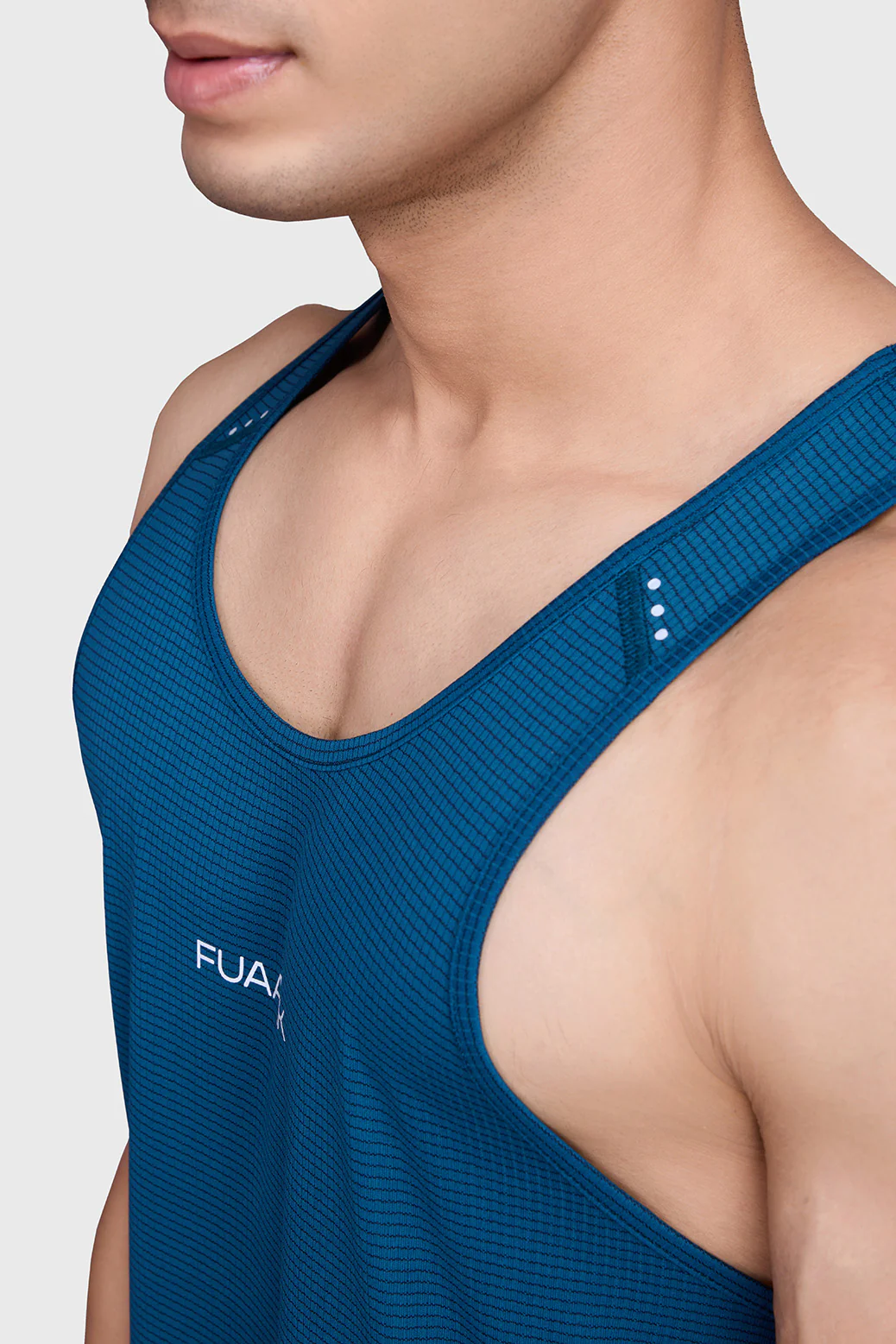 Checks Running Tank Teal - Image 4