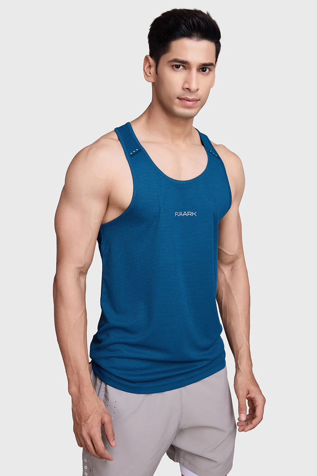 Checks Running Tank Teal - Image 5