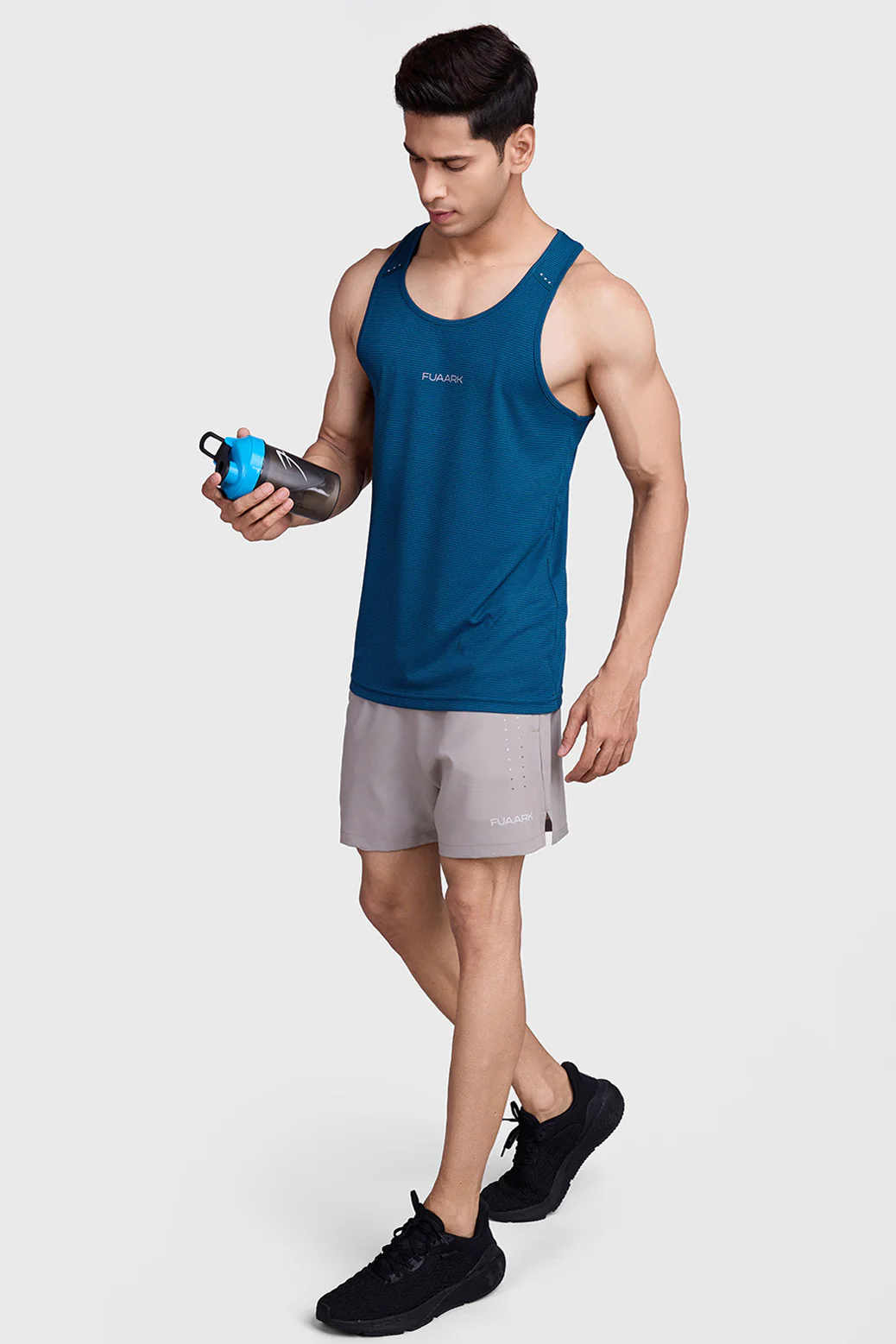 Checks Running Tank Teal - Image 6