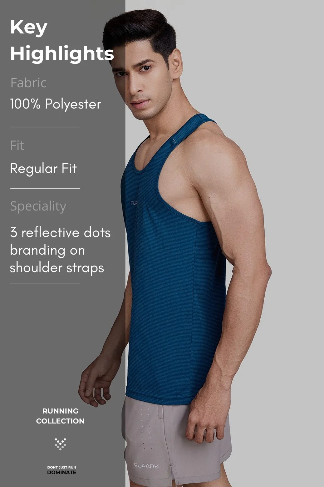 Checks Running Tank Teal - Image 8