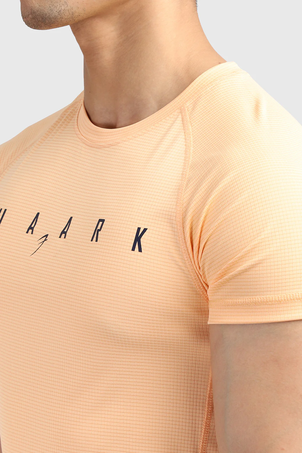Checks T-shirt Peach - Image 3