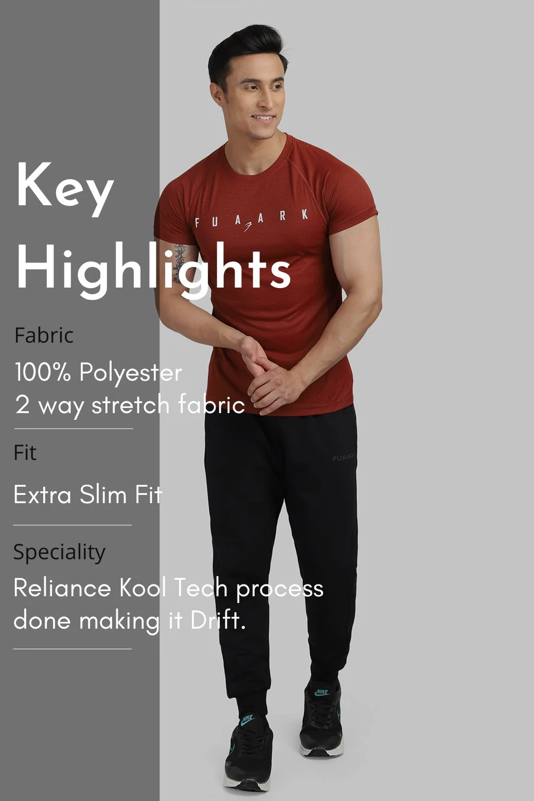 Checks T-shirt Salsa Rust - Image 7
