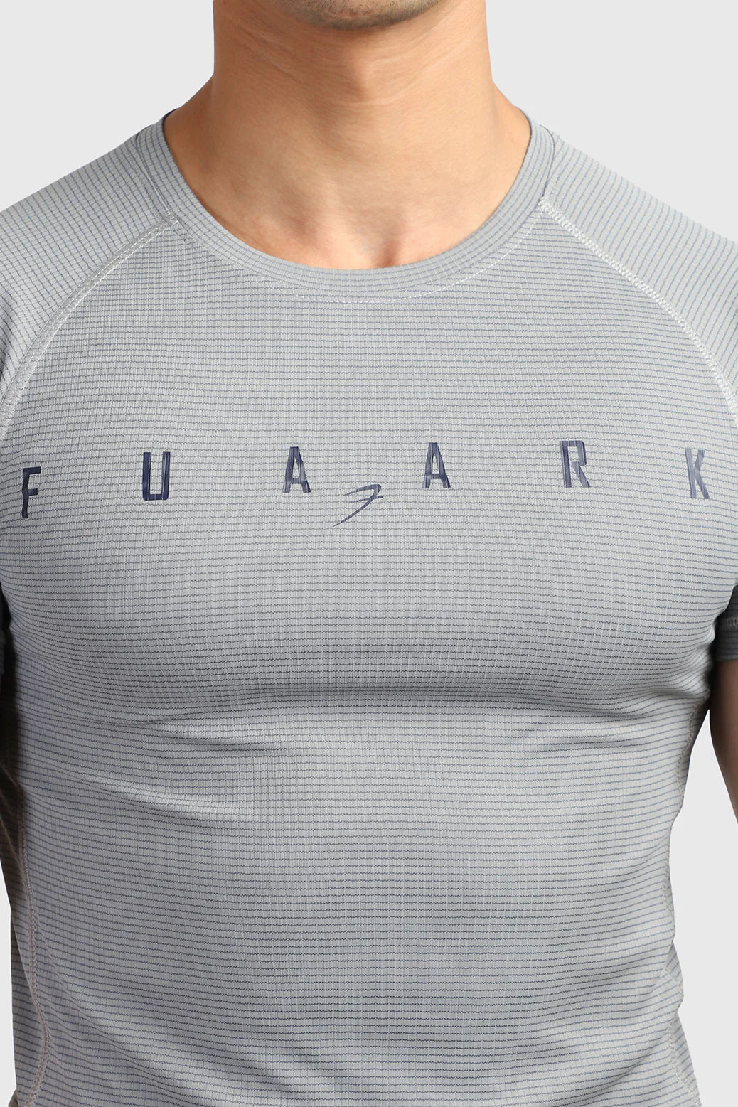 Checks T-shirt Ultimate Grey - Image 3