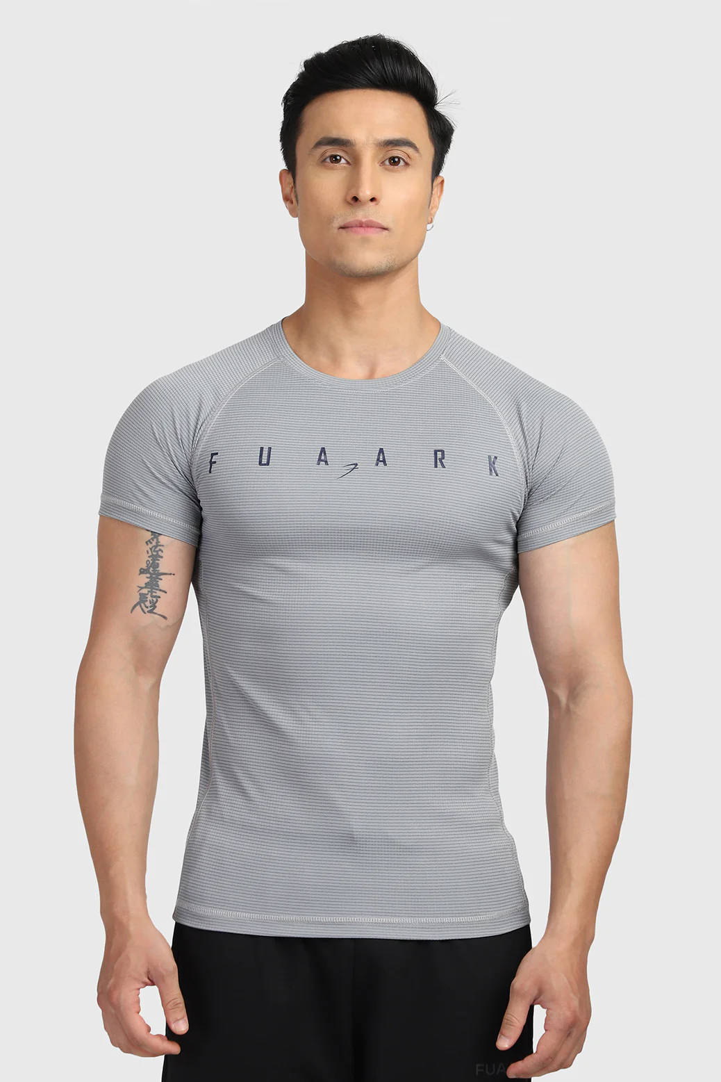 Checks T-shirt Ultimate Grey - Image 4