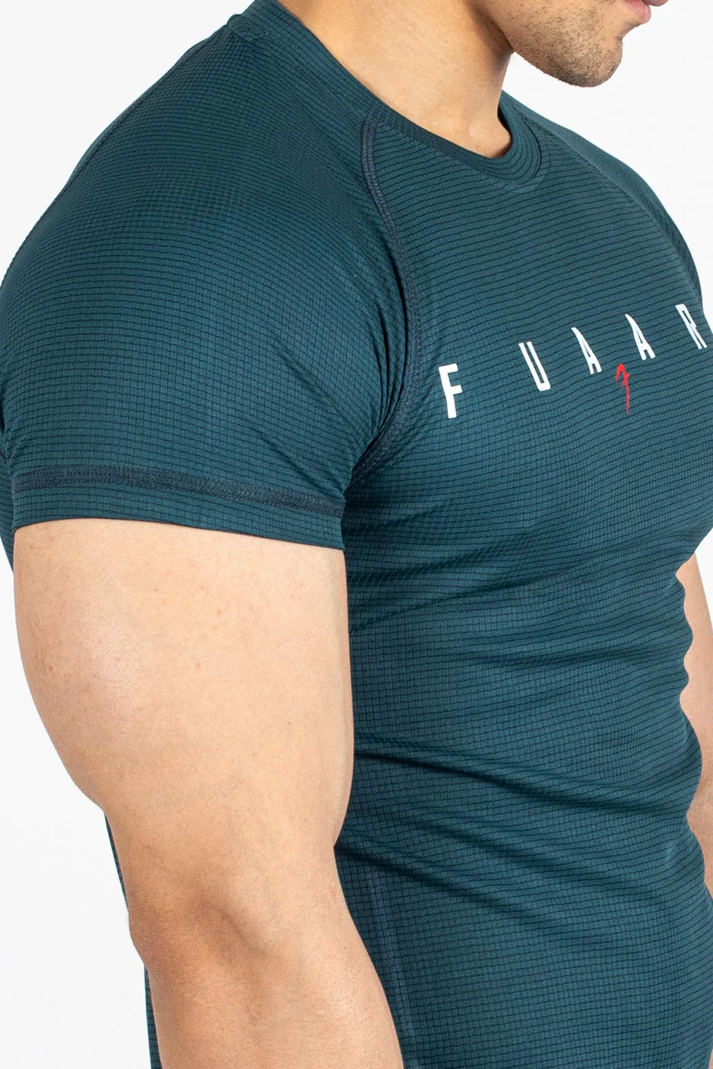 Checks T-shirt Bottle Green - Image 3
