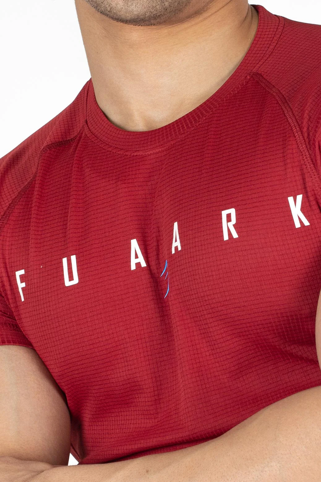 Checks T-shirt Maroon - Image 3