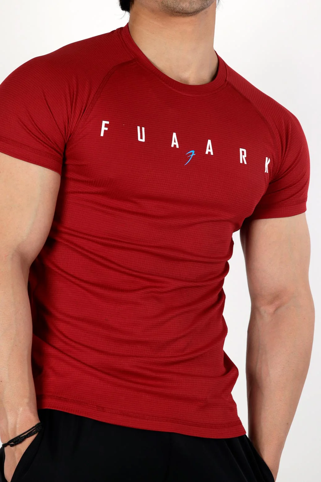 Checks T-shirt Maroon - Image 4