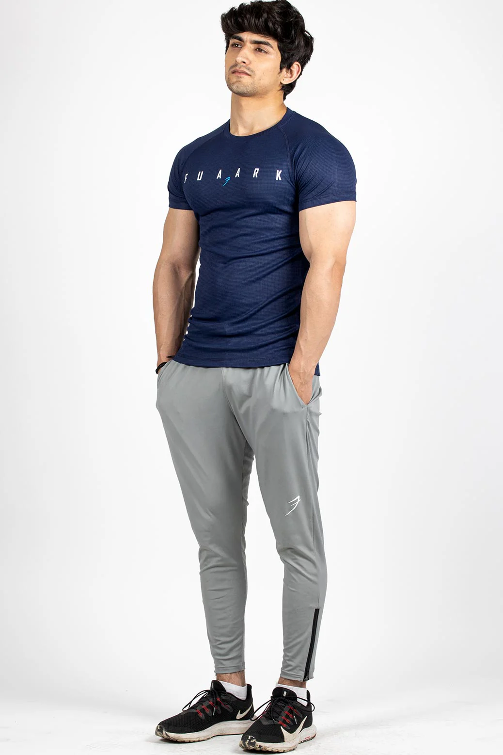 Checks T-shirt Navy - Image 2