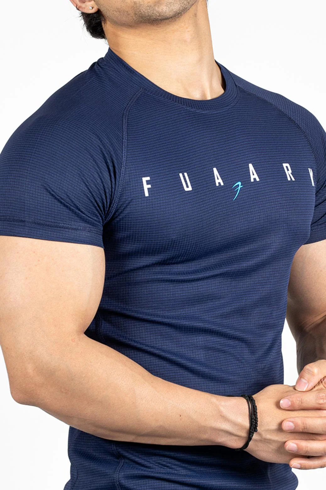Checks T-shirt Navy - Image 3