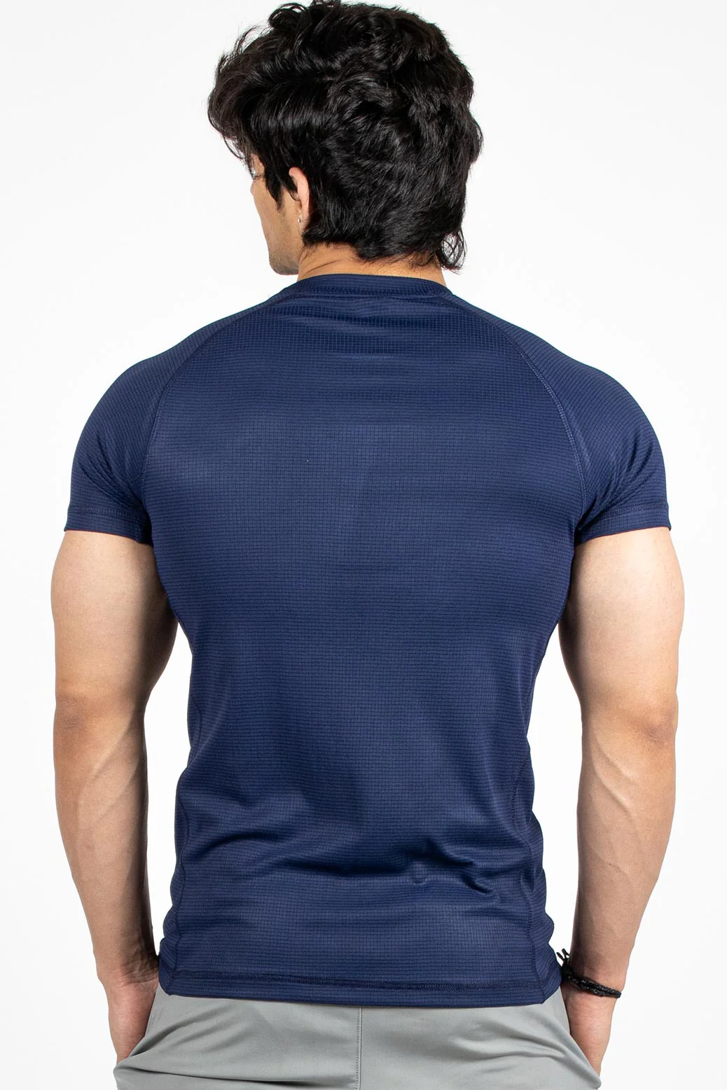 Checks T-shirt Navy - Image 5