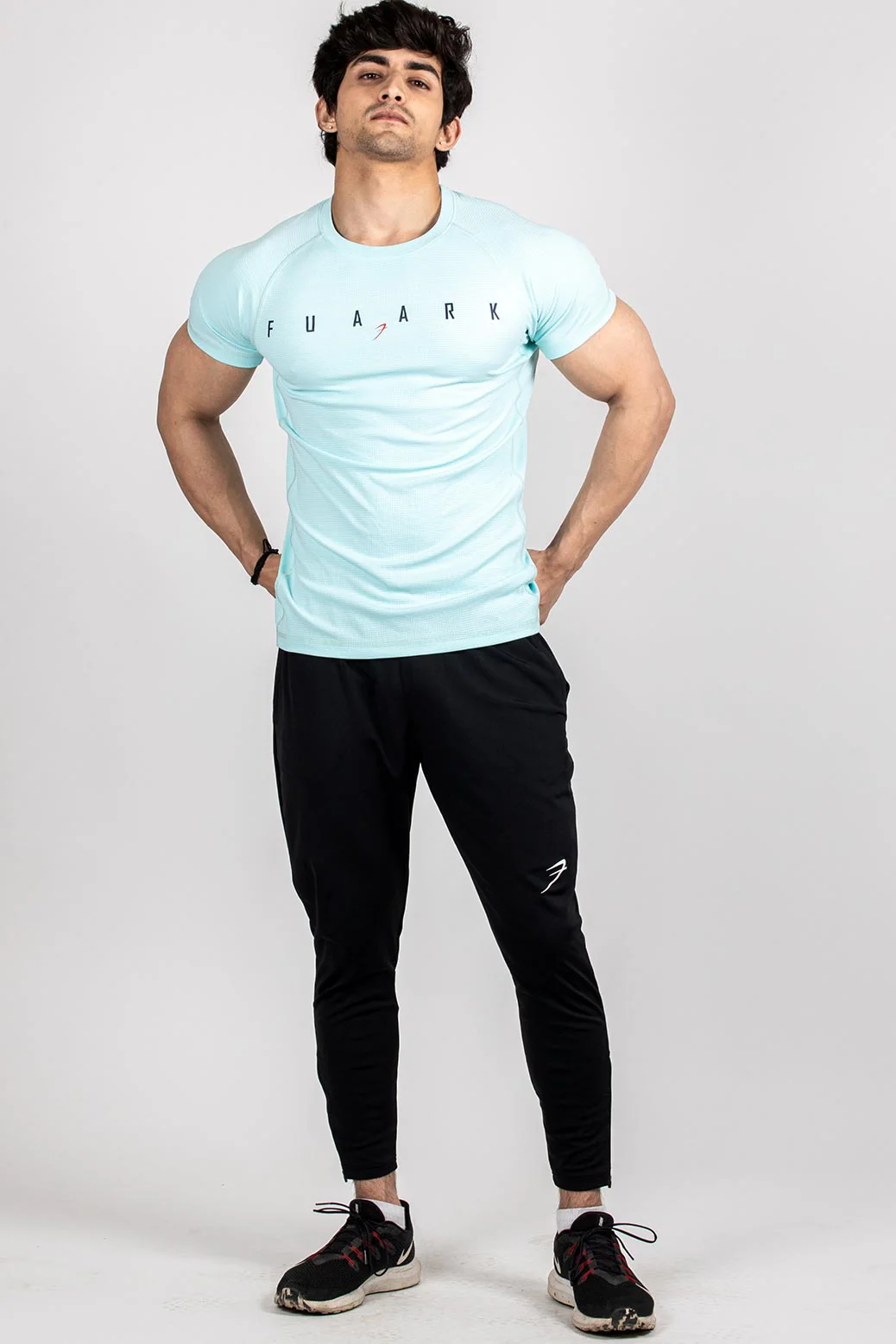 Checks T-shirt Sky Blue - Image 2