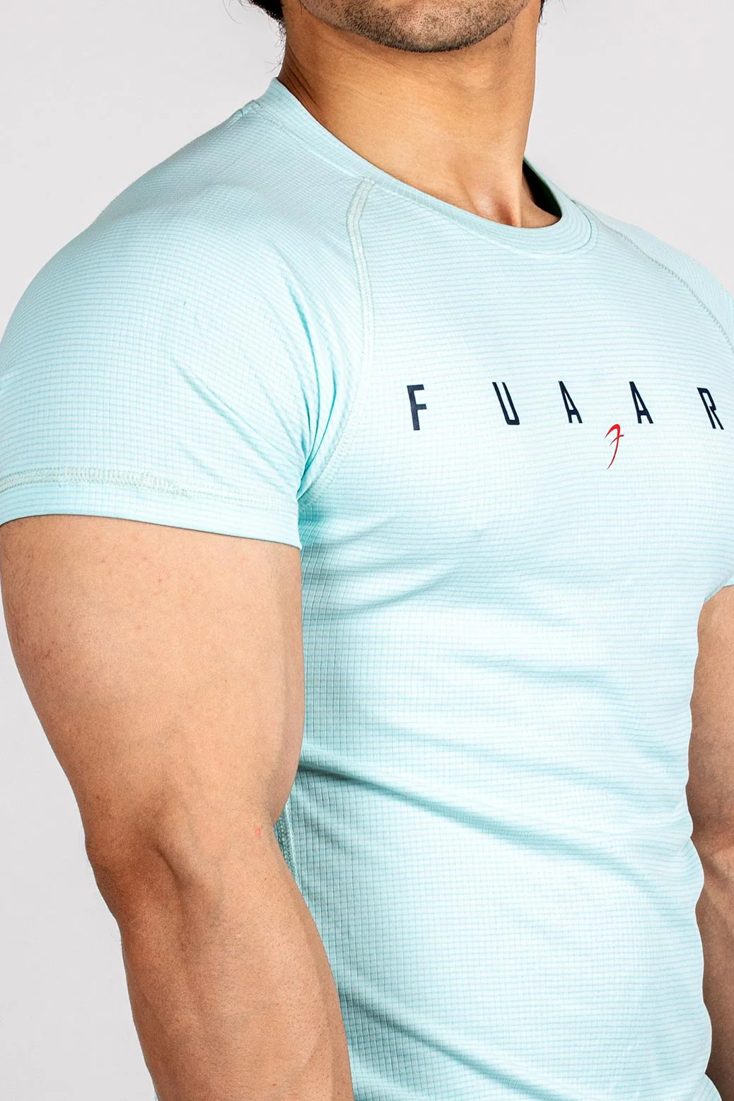 Checks T-shirt Sky Blue - Image 3