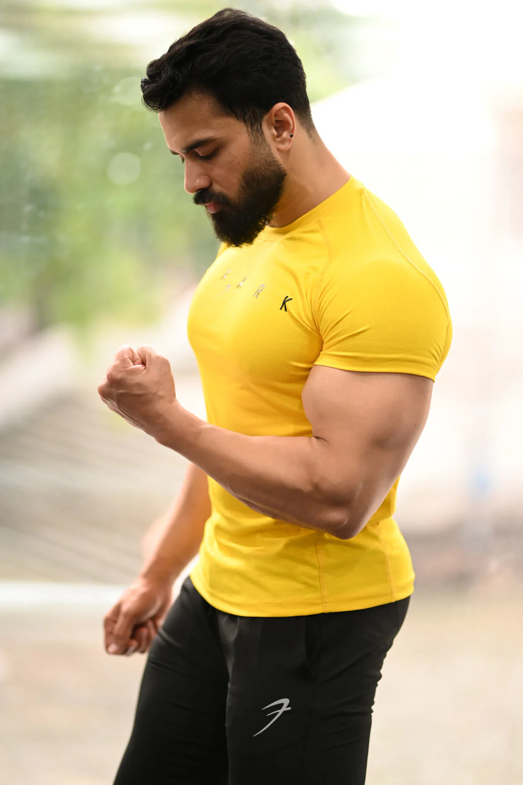 Checks T-shirt Yellow - Image 5