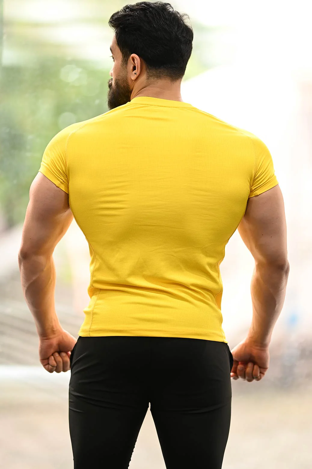 Checks T-shirt Yellow - Image 7