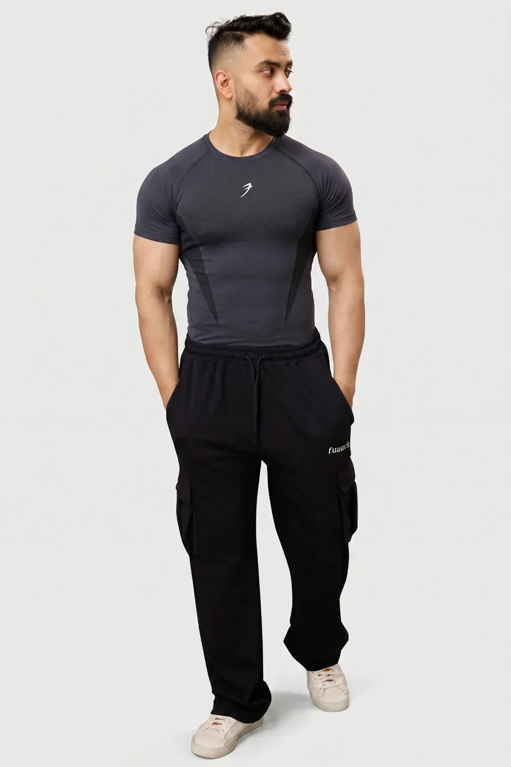 Command Seamless T-shirt Charcoal - Image 2