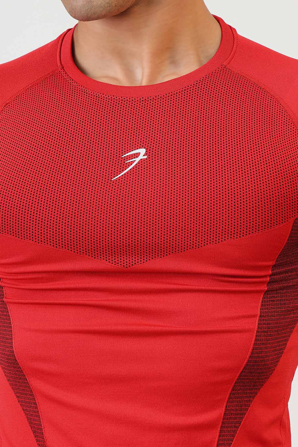 Command Seamless T-shirt Red - Image 3