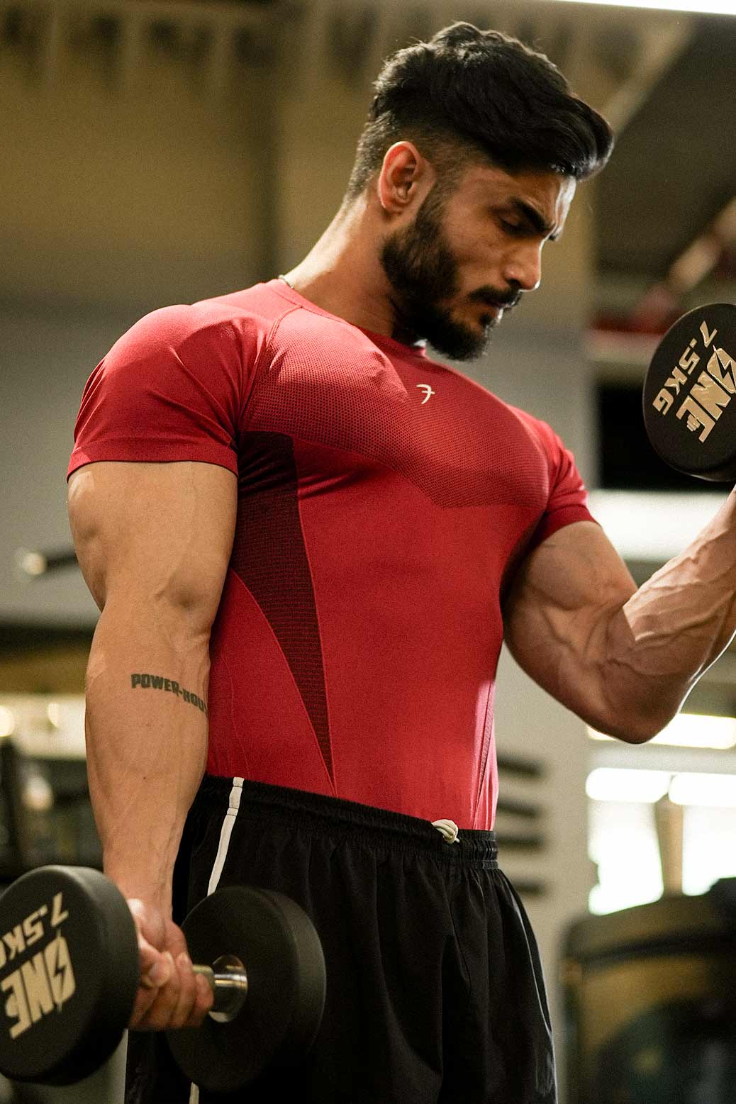 Command Seamless T-shirt Red - Image 4