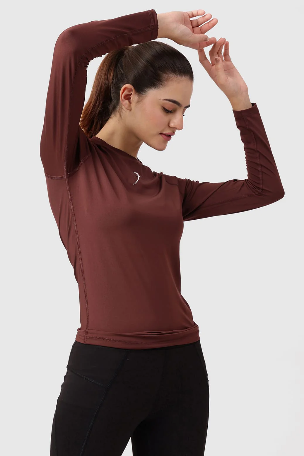 Compression Full T-shirt Brown - Image 5