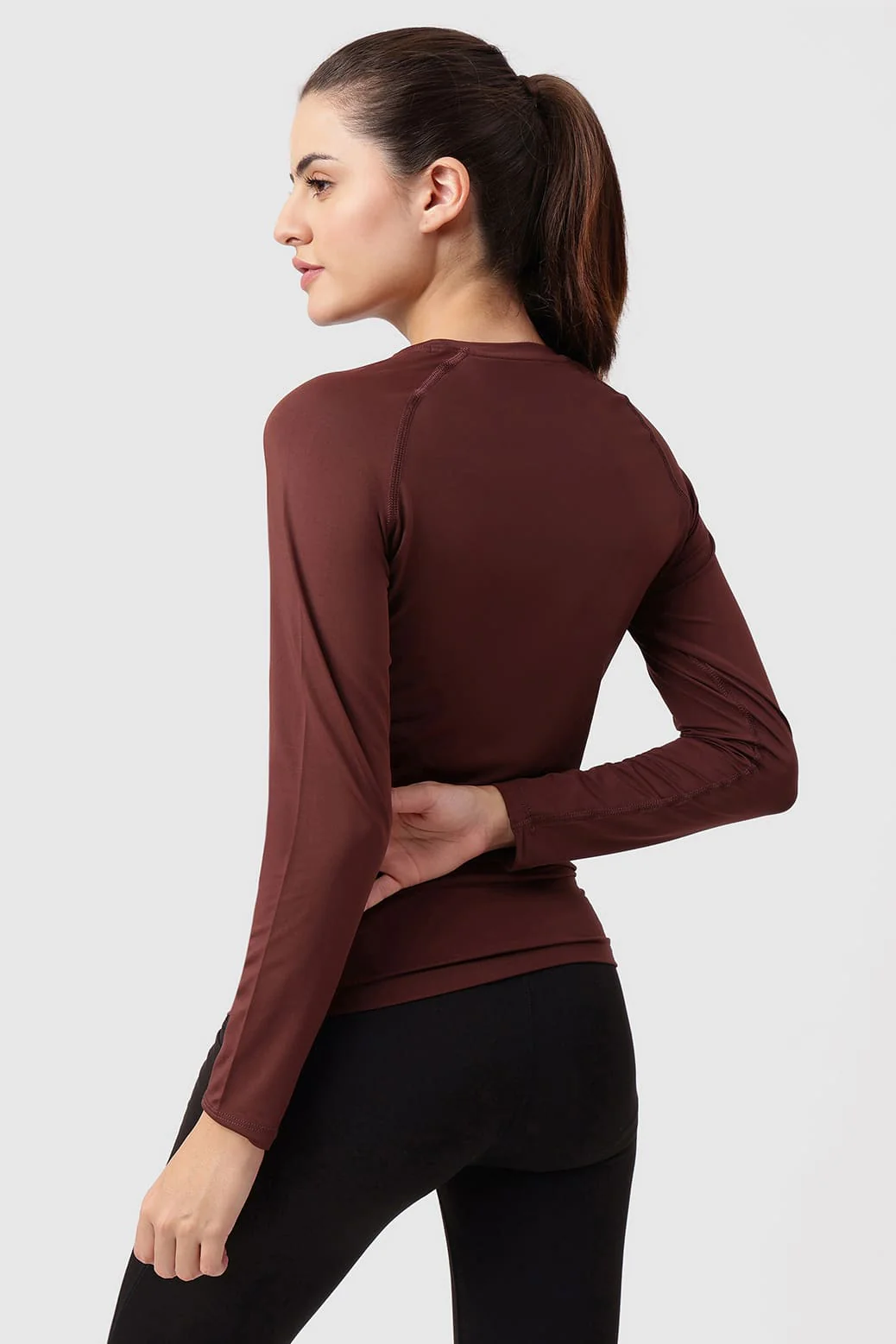 Compression Full T-shirt Brown - Image 7