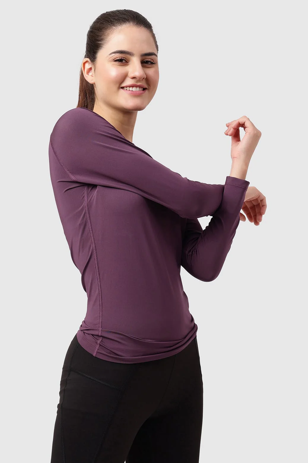 Compression Full T-shirt Plum - Image 3