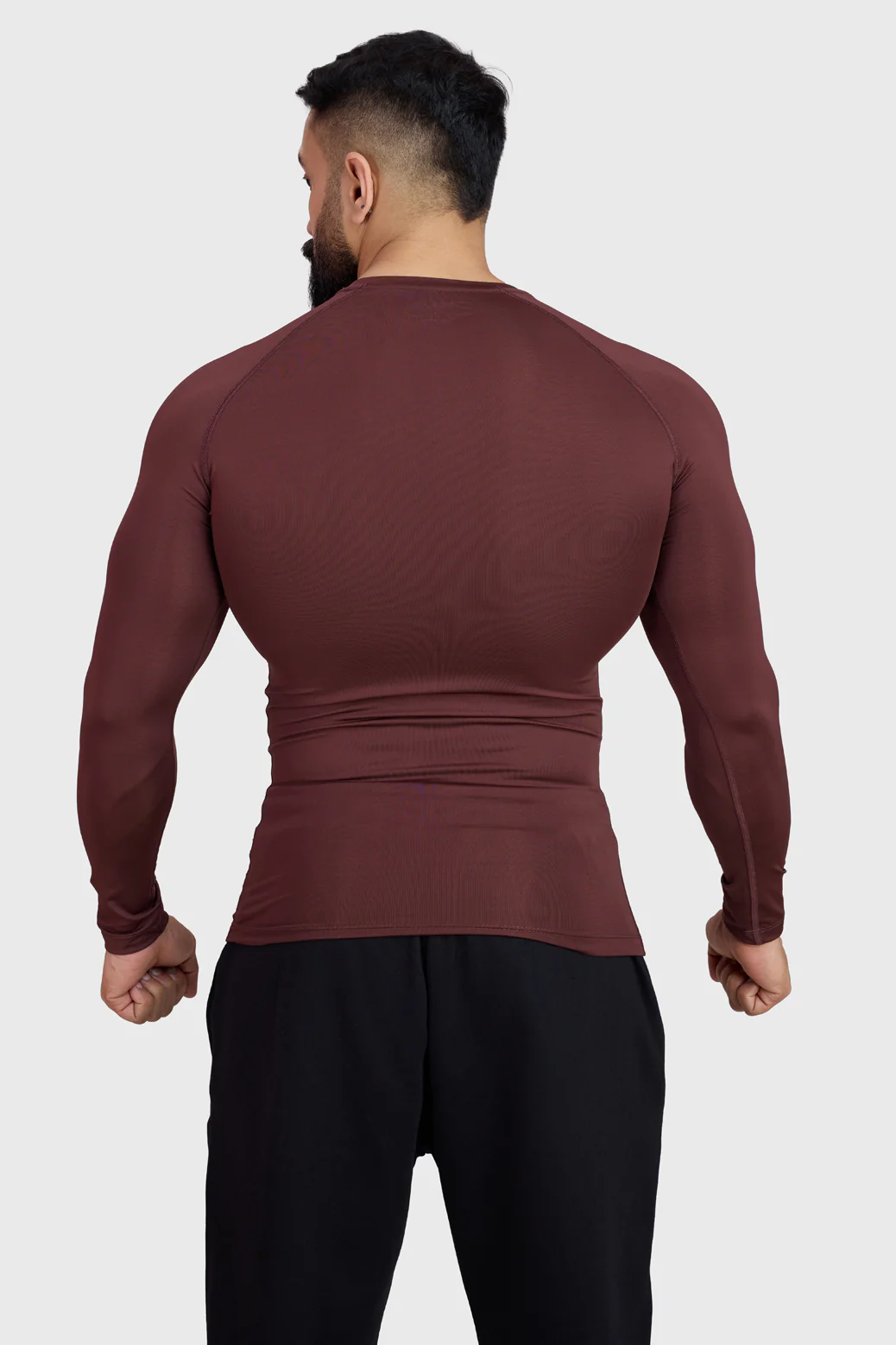 Compression Fullsleeves T-shirt Brown - Image 7
